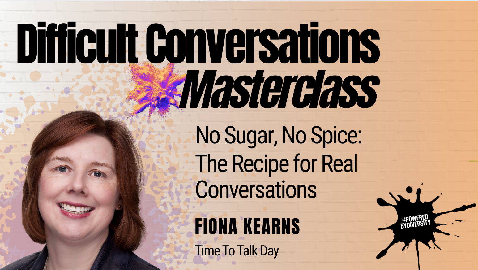 Time to talk day: No Sugar, No Spice: The Recipe for Real Conversations