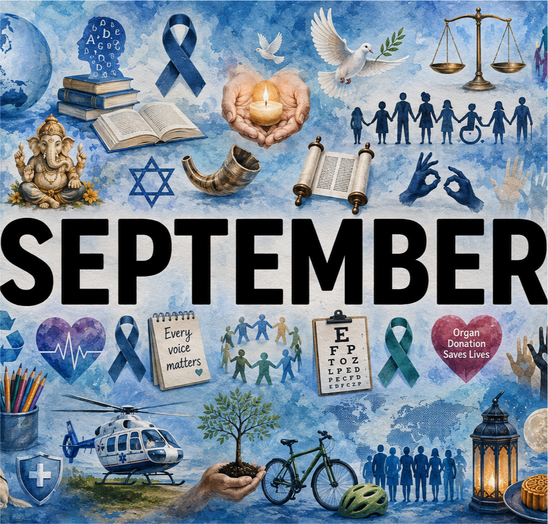 September 2026 Cultural Calendar Awareness Days, Awareness Weeks and Religious Days.