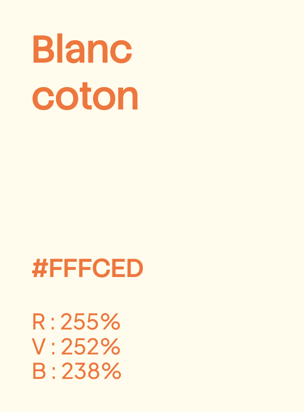 Couleur blanc coton