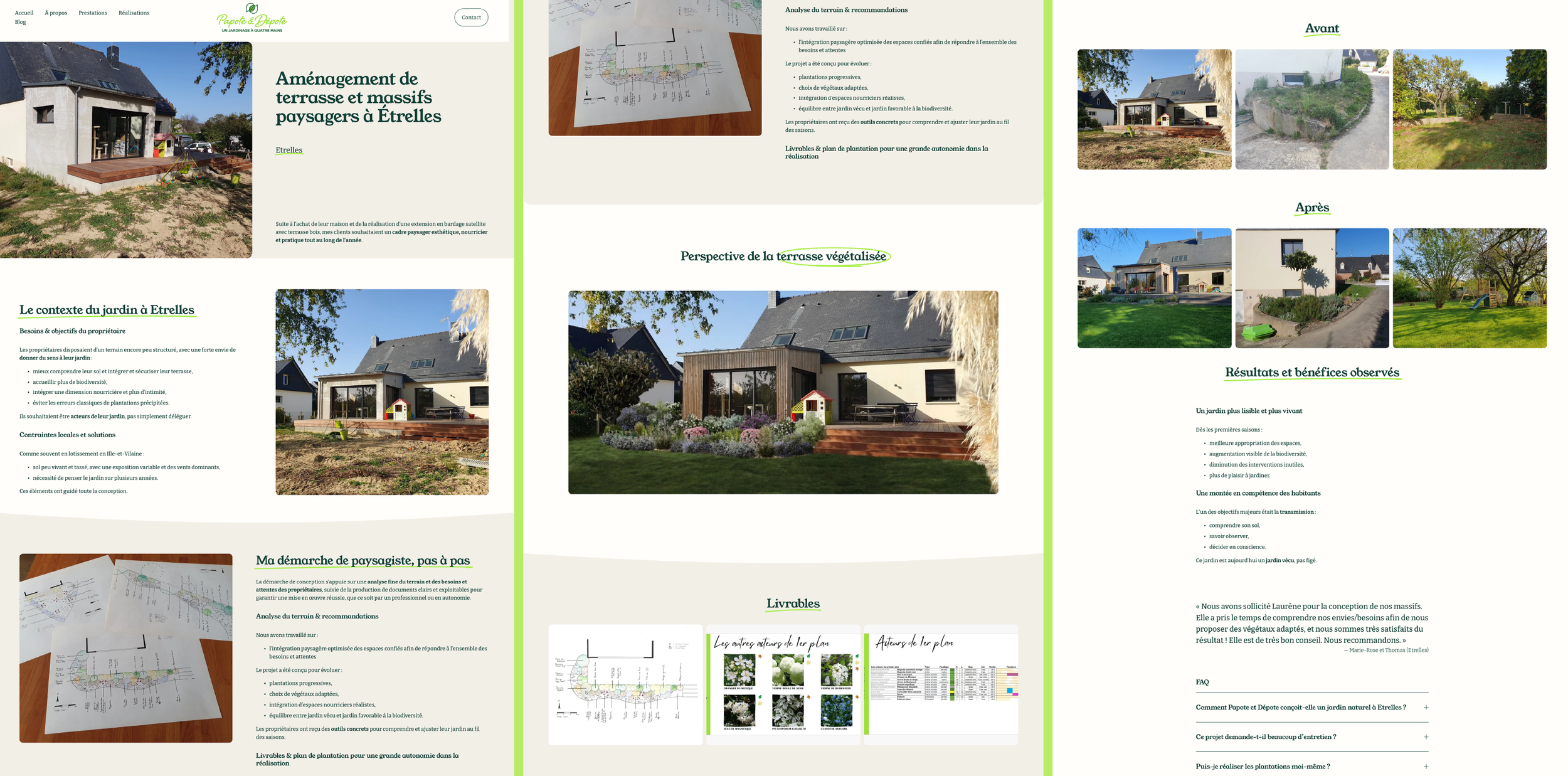 Exemple de présentation détaillé d'une étude de cas sur un site professionnel