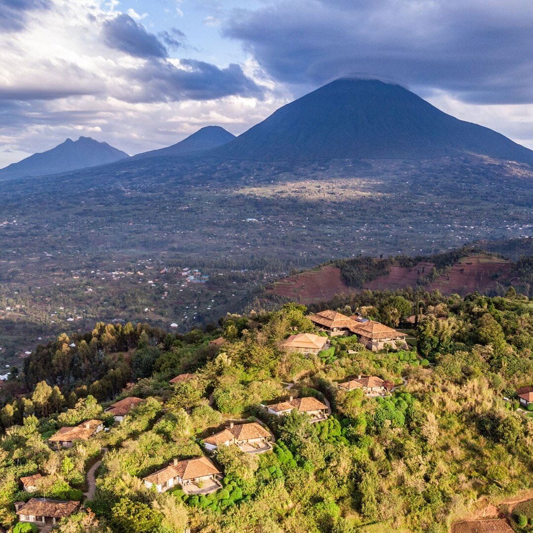 A huge thank you to our partners @volcanoes_safaris for their support over the years. Fundraising auction prize winners Eileen and Mark just completed a wonderful trip to their Virunga Lodge, recently voted the 24th best resort IN THE WORLD (https://