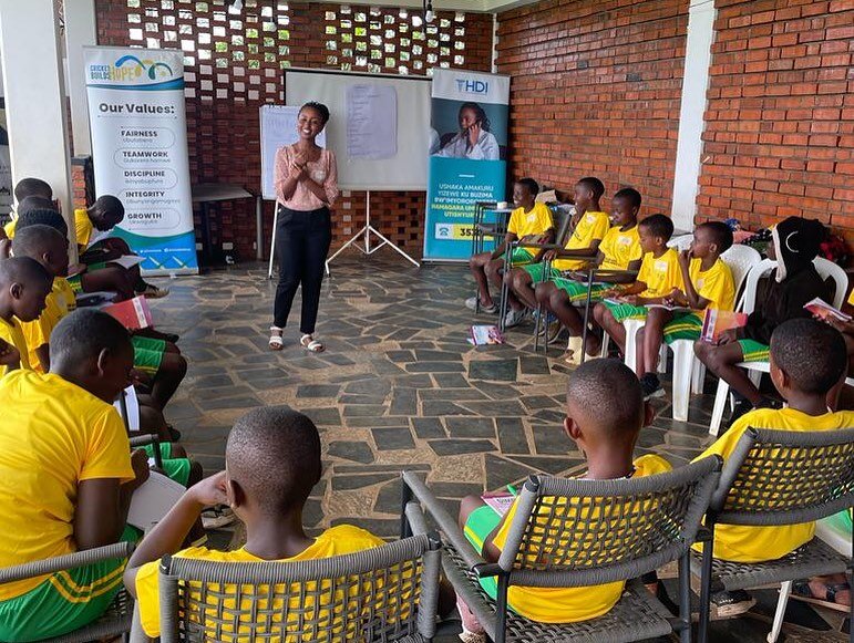 We recently hosted a camp combining cricket and adolescent sexual and reproductive health workshops for children aged between 11-15 at the @gahangacricketstadium