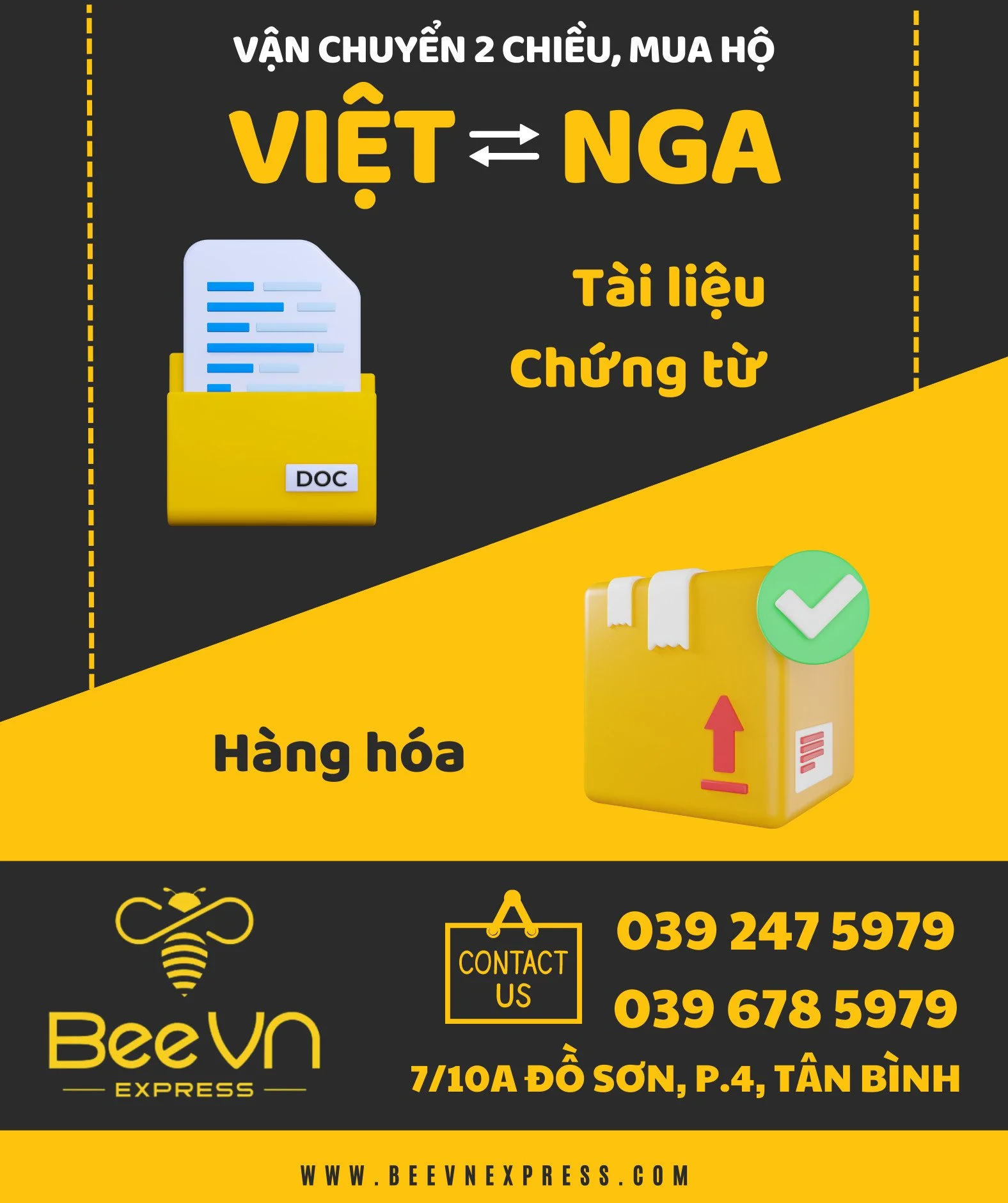 Gửi hàng đi Nga