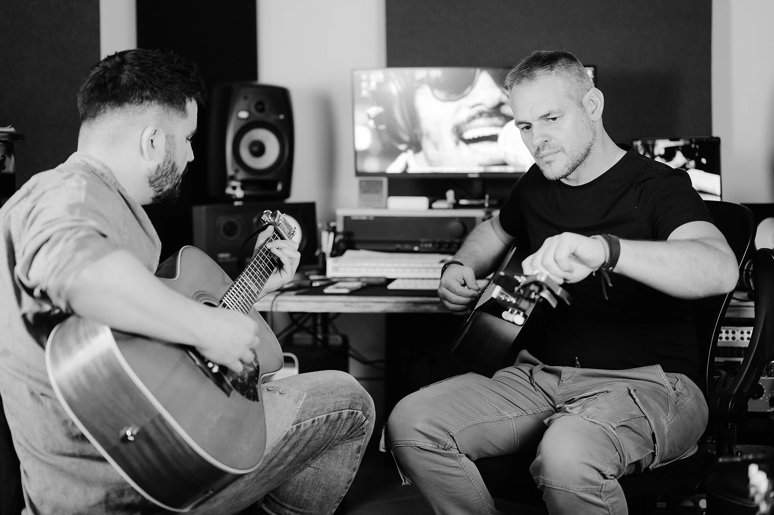 Luca Morisco and Davide Lomagno of Akira Manera studio session photo by Letizia Maccarini