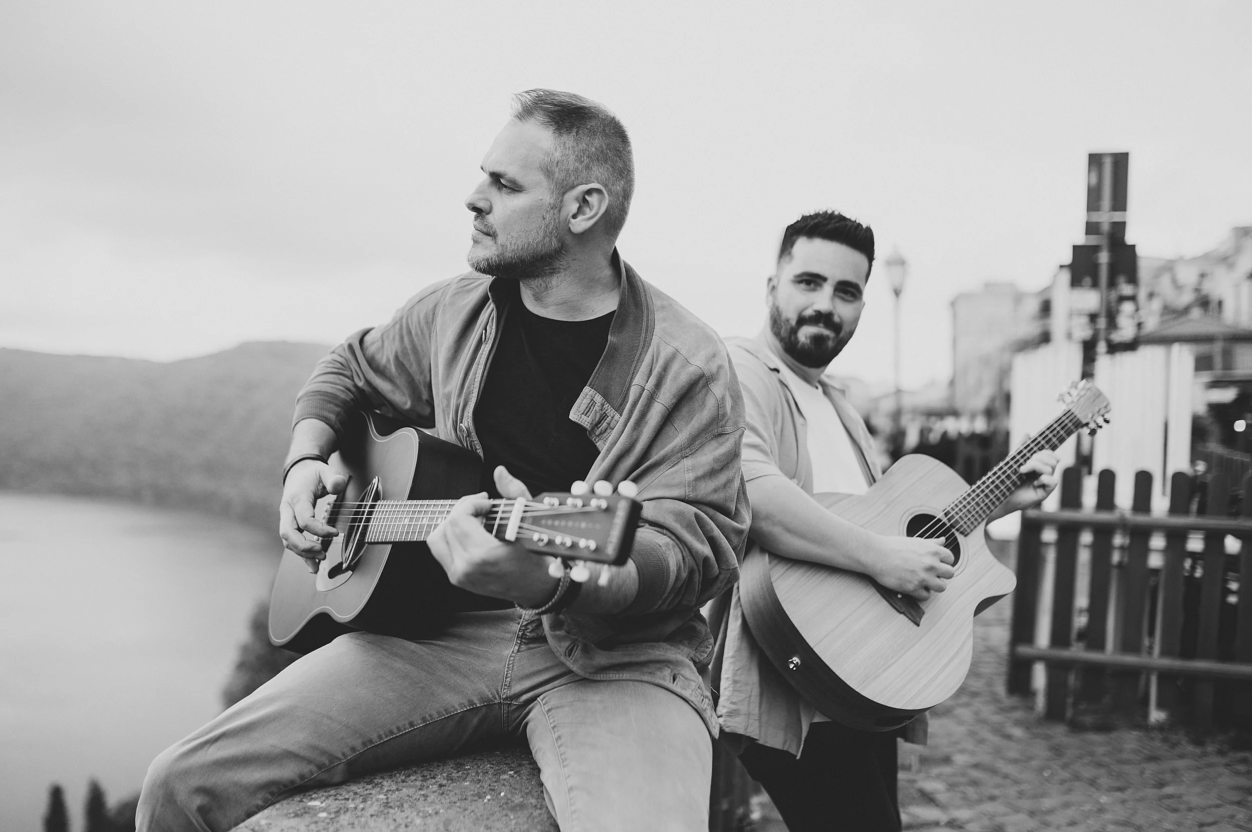Professional indie rock folk band Akira Manera portrait in music Italy