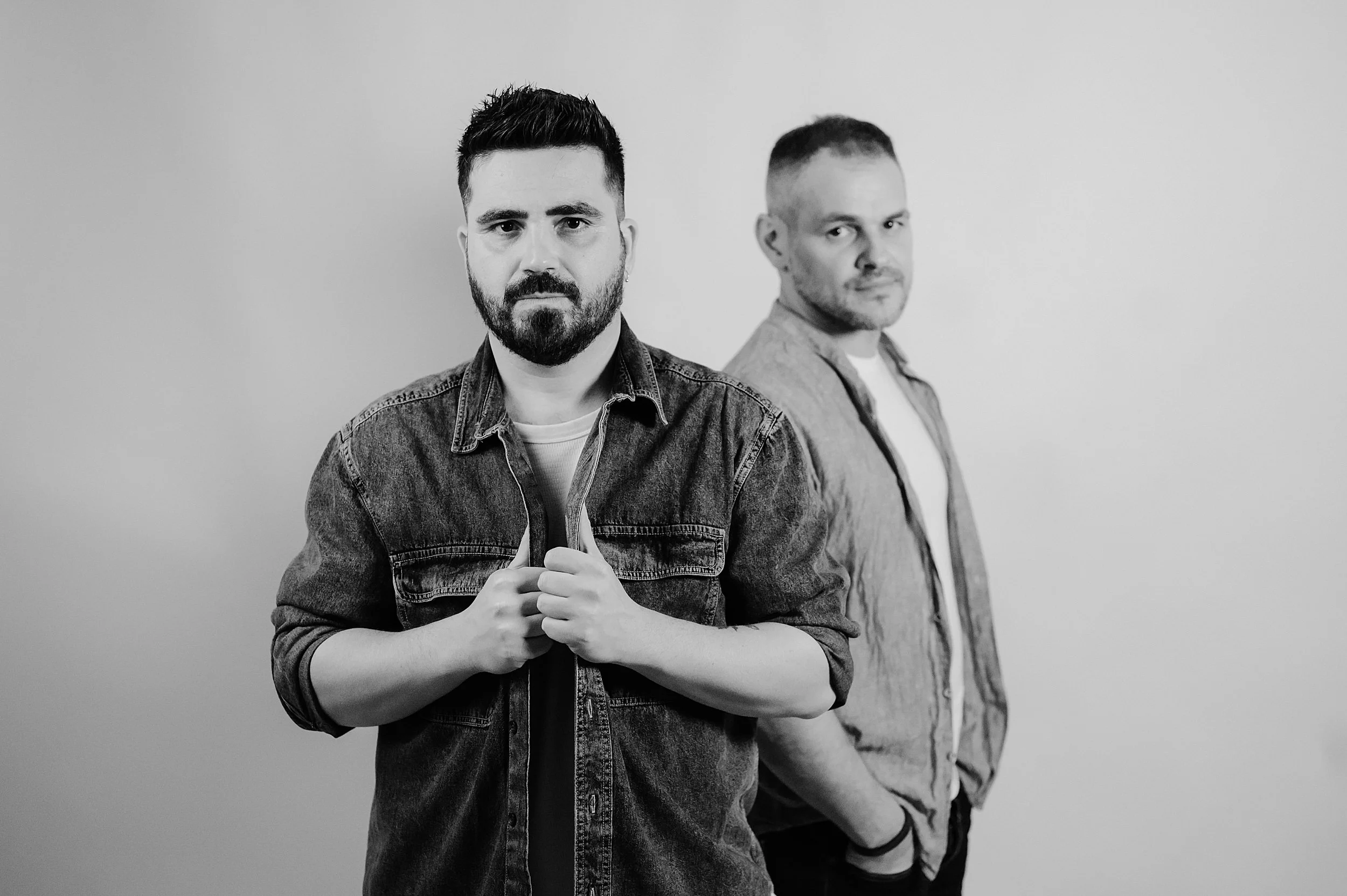 Luca Morisco and Davide Lomagno of Akira Manera studio session photo by Letizia Maccarini