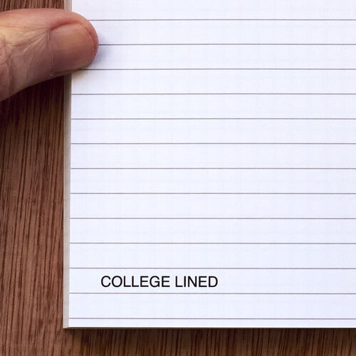 Blurb college lined paper