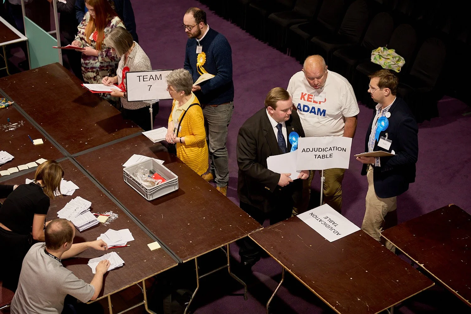 Election Observers from the Labour, Liberal Democrat and Conservative parties.