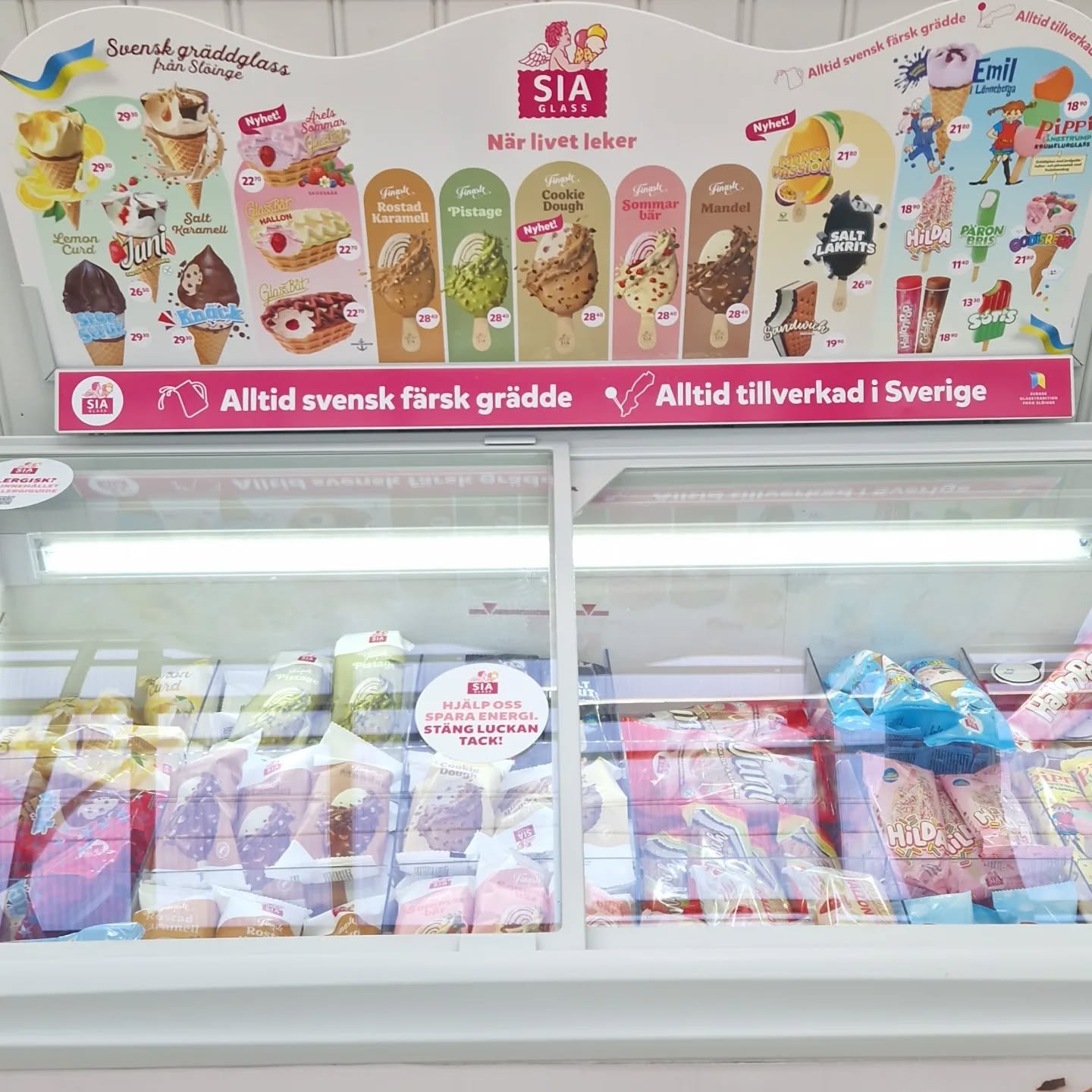 Glassboxen &auml;r fylld 🎉