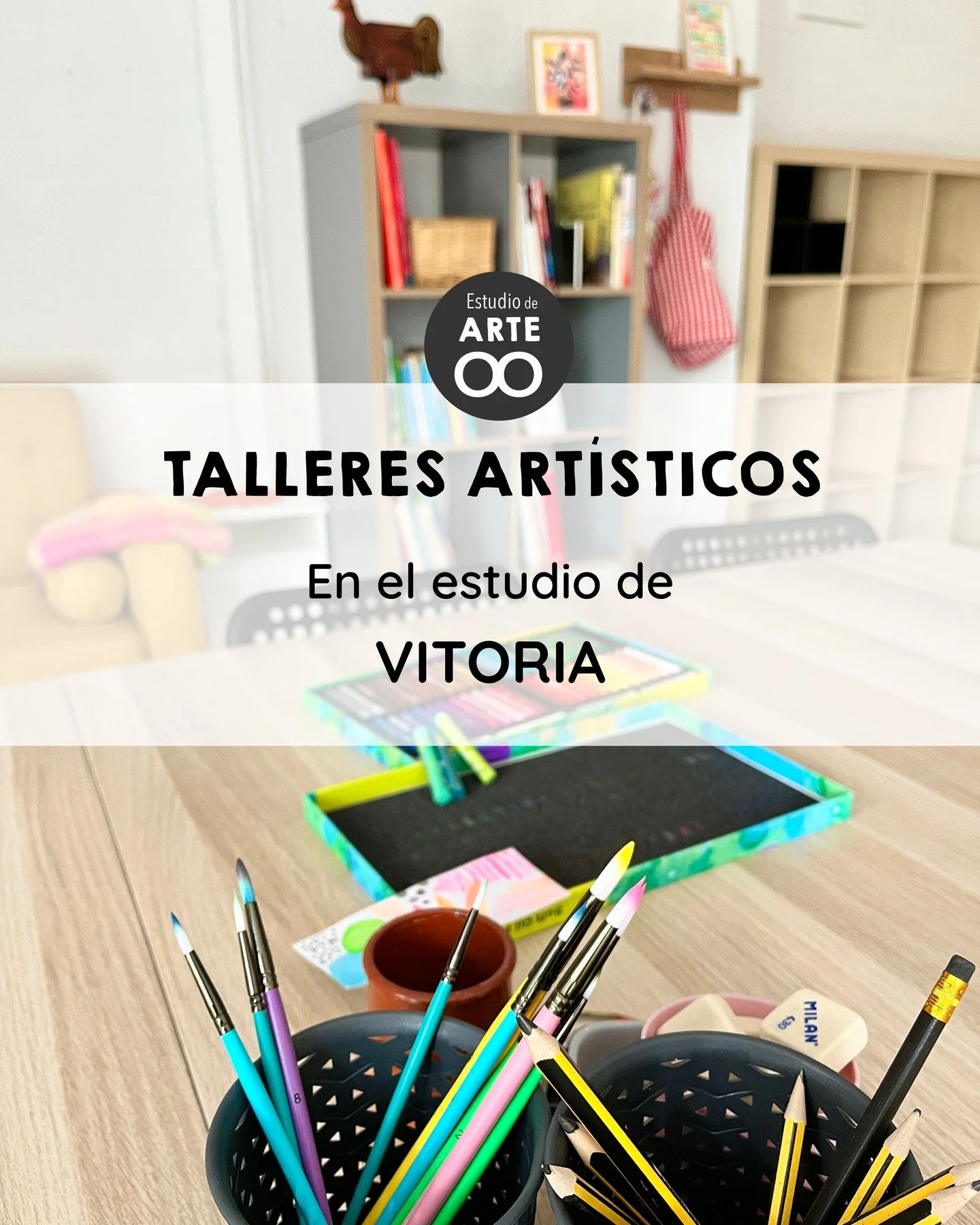 Este curso tenemos una hermosa PROGRAMACI&Oacute;N DE TALLERES ART&Iacute;STICOS en Vitoria.
 Sesiones de 2&ndash;3 horas para desconectar, aprender y volver a conectar con tu lado creativo.

✨ Talleres que vienen: &bull; Alterio, taller de exploraci