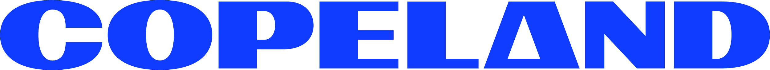 Blue logo with the word 'COPLELAND' in bold uppercase letters, with a stylized triangle replacing the letter 'A'.