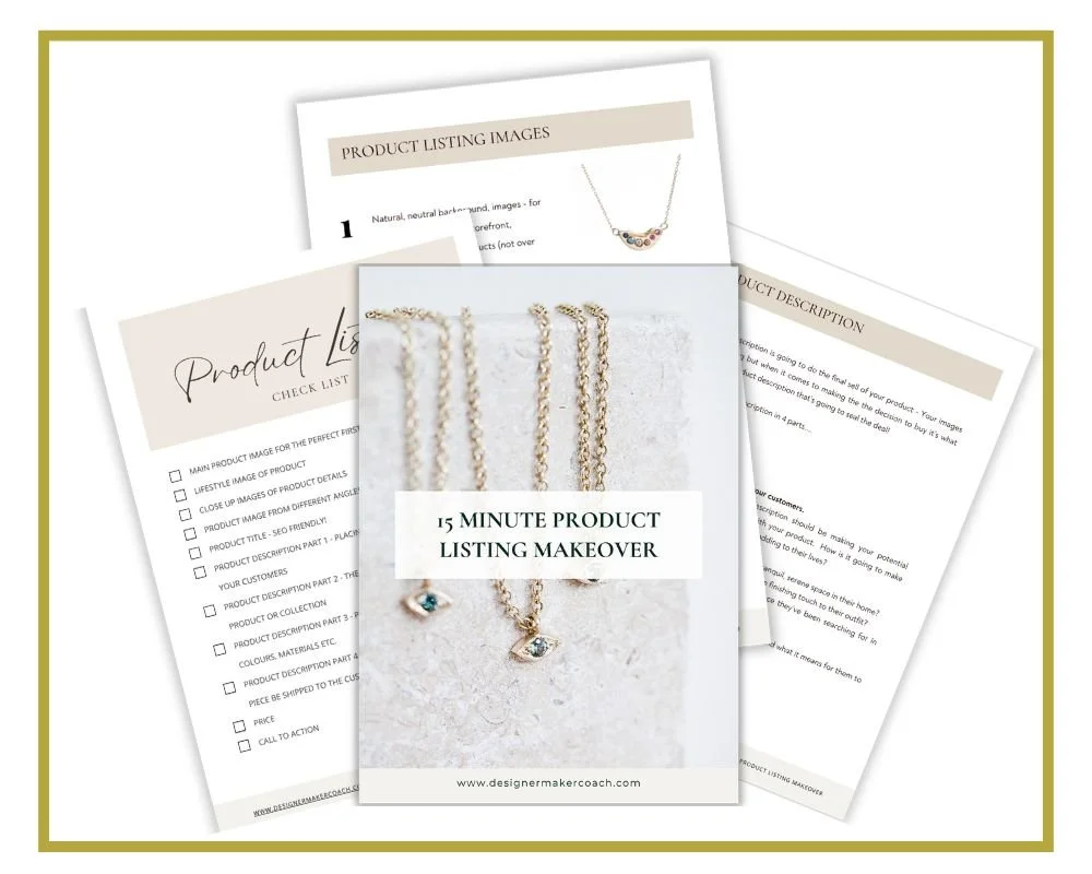 Free guide to writing your product listings - 15 minute product listing makeover