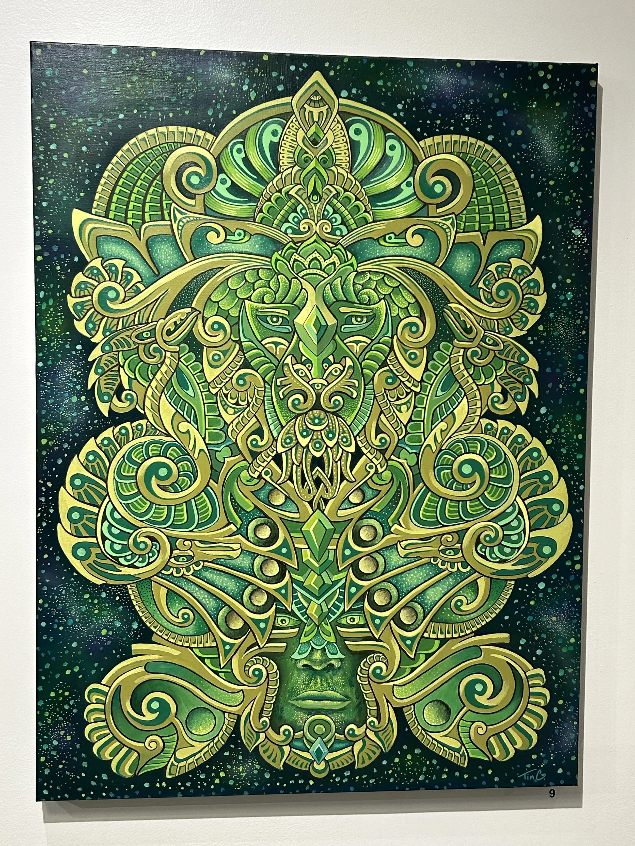 "Astral Leo" - acrylic - 30x40"