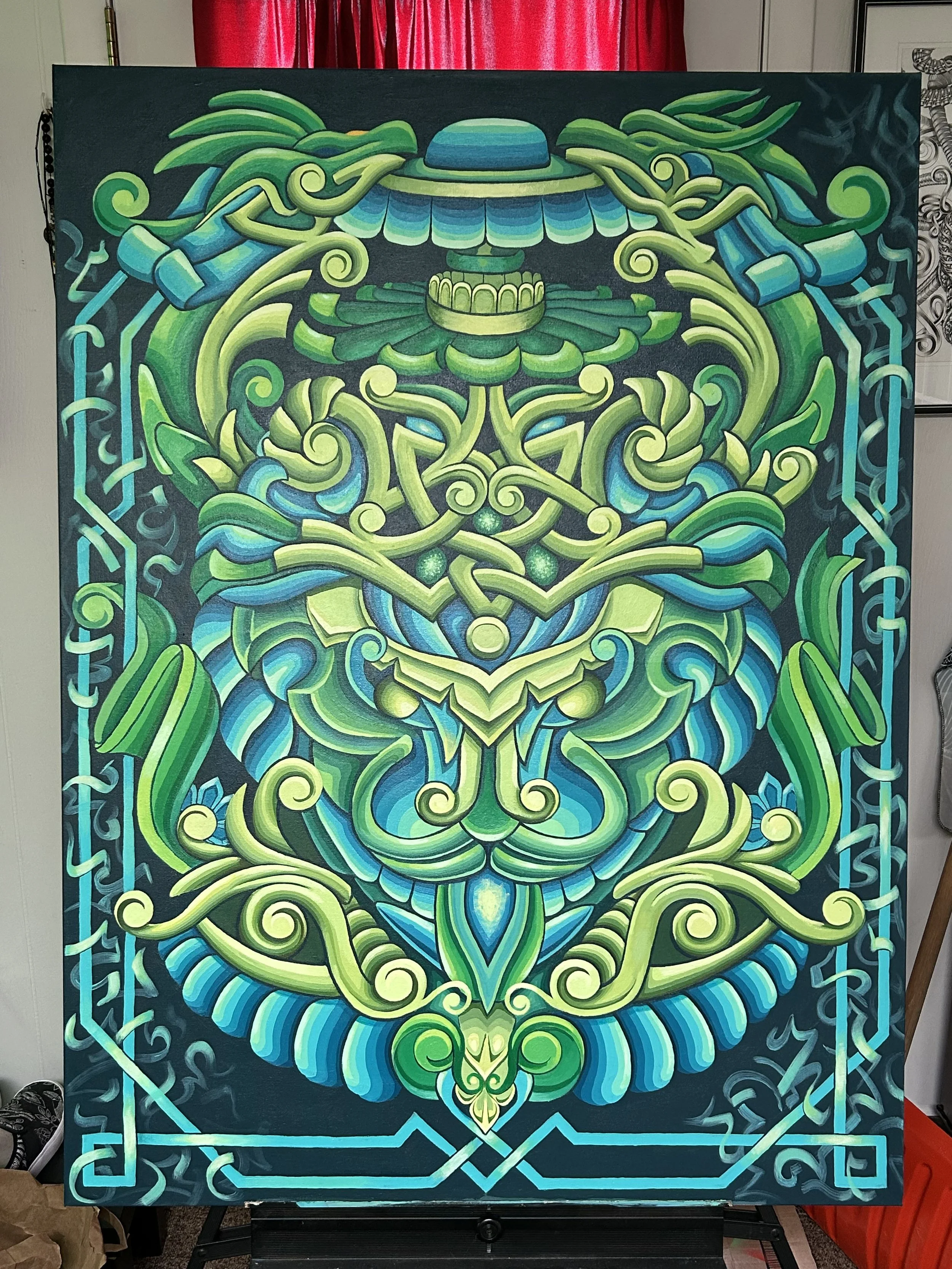 "Shaman" - acrylic - 36x48"