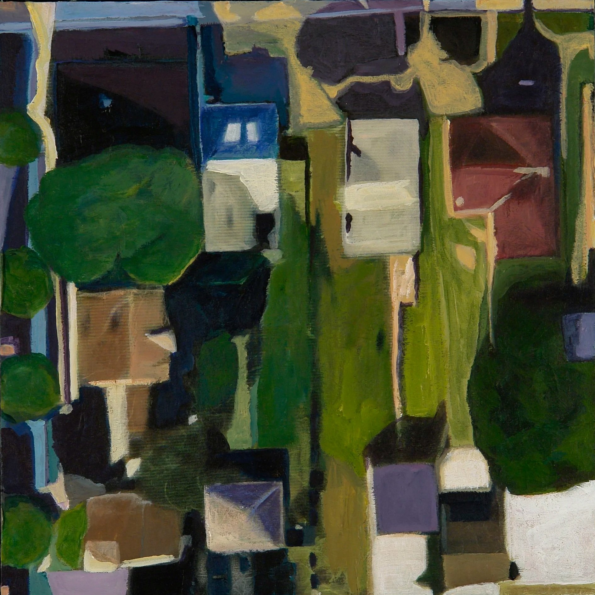 Urban Landscape 2 | acrylic mix on panel | 
12x12x2"