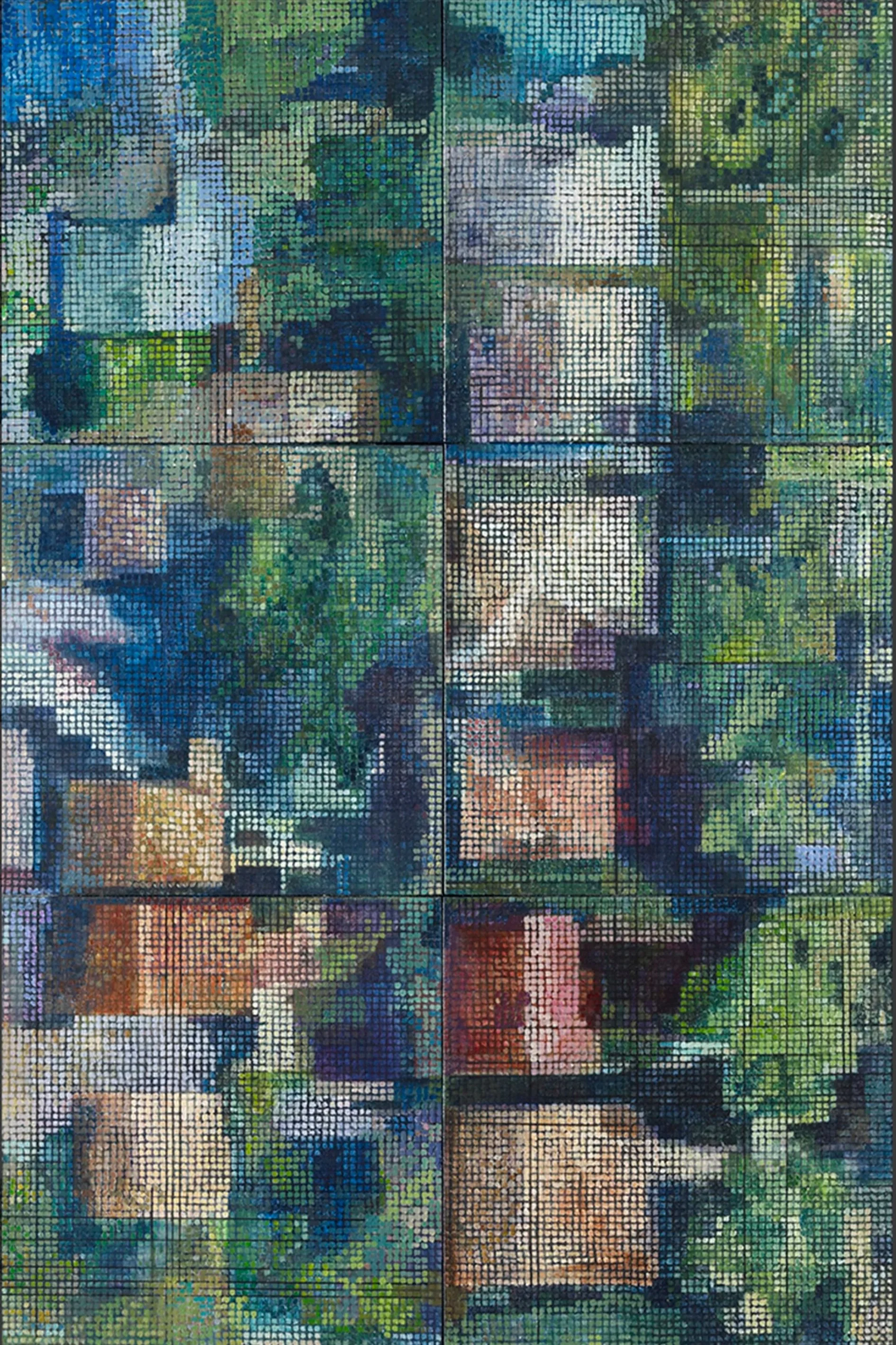 Divide 1 | acrylic on wood panel | 24x36x2"