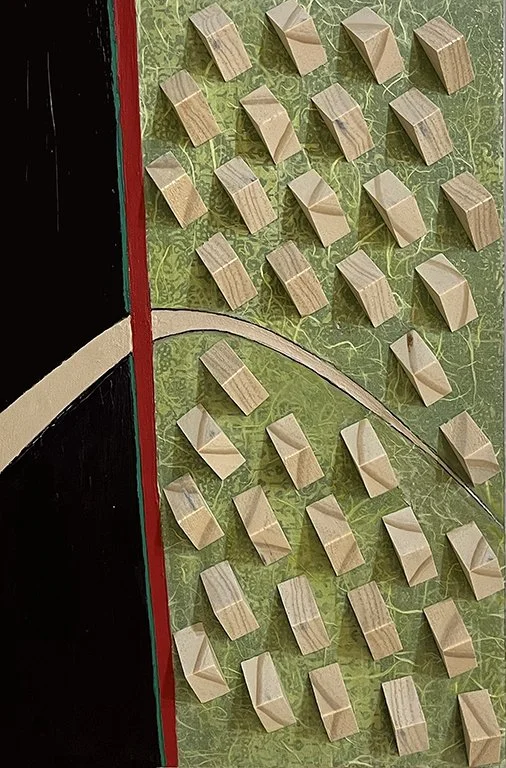 Slice 2 | Mixed Media/Assemblage, 12 x 18 x 2".