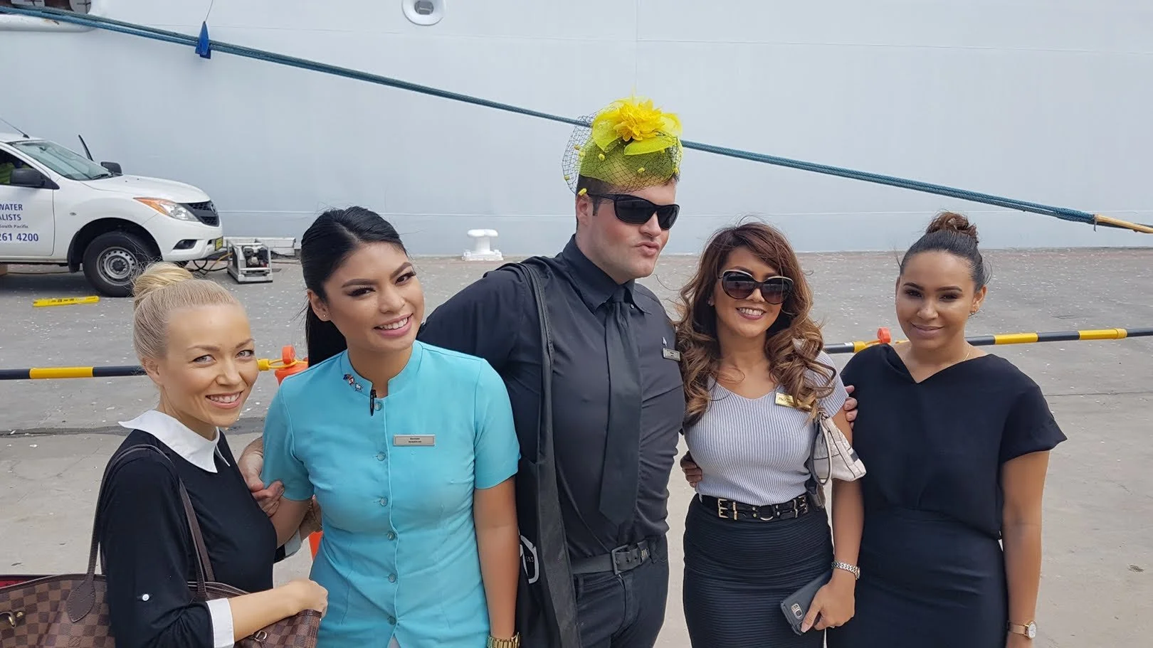 Berrami with the Sales & Revenue Supervisor, a colleague and Spa Manager's from Pacific Dawn and Pacific Aria