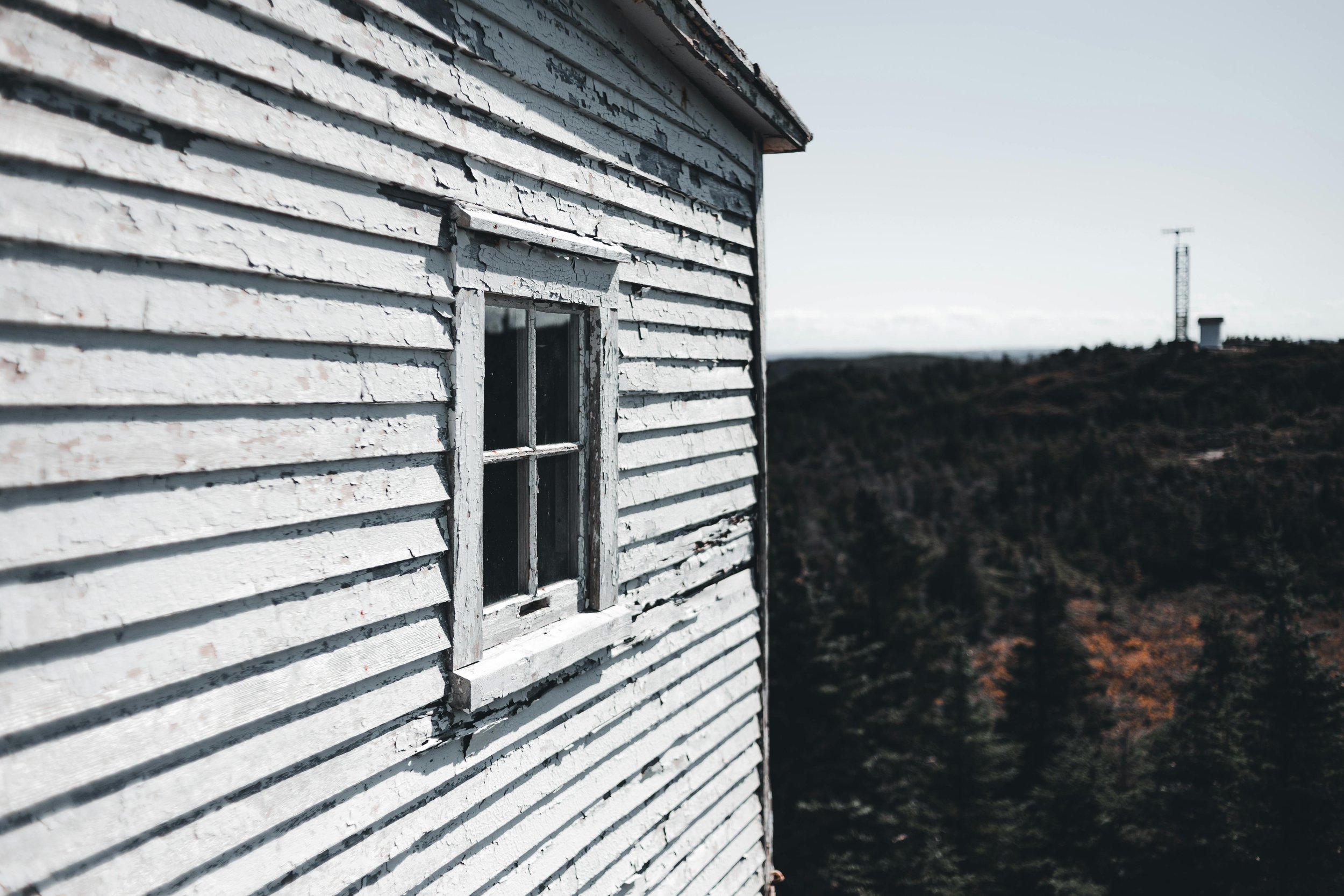 Peeling Paint on Wall of an Abandoned House