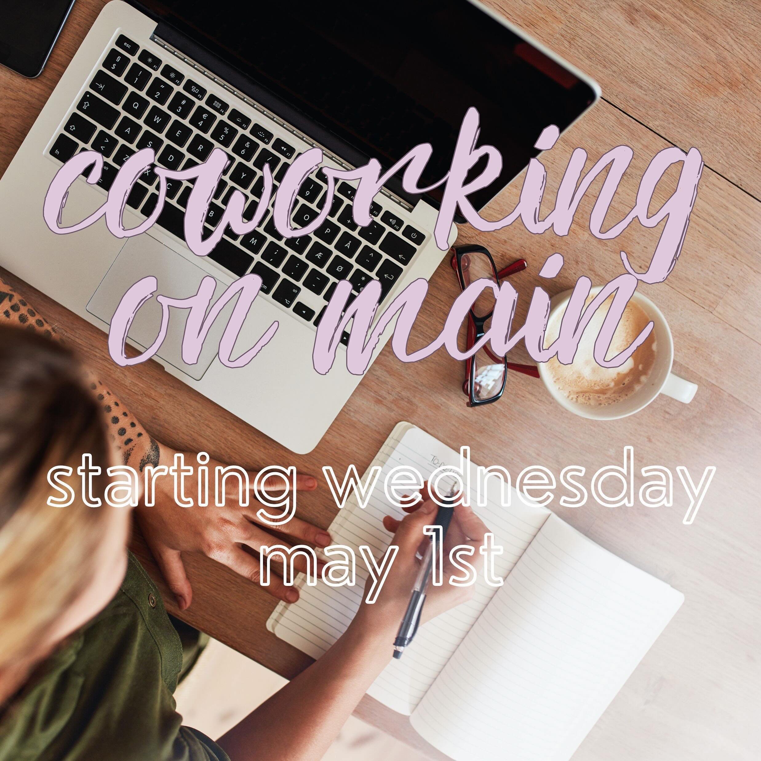 Calling all freelancers, entrepreneurs, creatives, retirees, and anyone else seeking a change of scenery from your home office or studio: 

Join us every other Wednesday in May for our pilot co-working sessions. Enjoy the camaraderie of a shared work