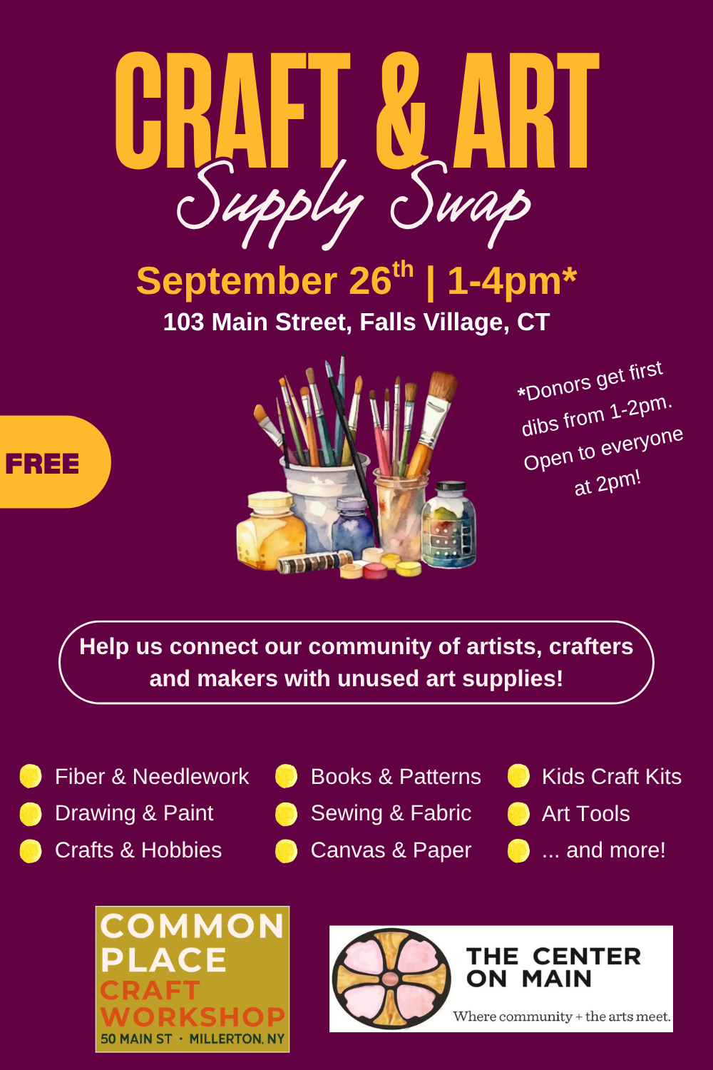 Craft & Art Supply Swap