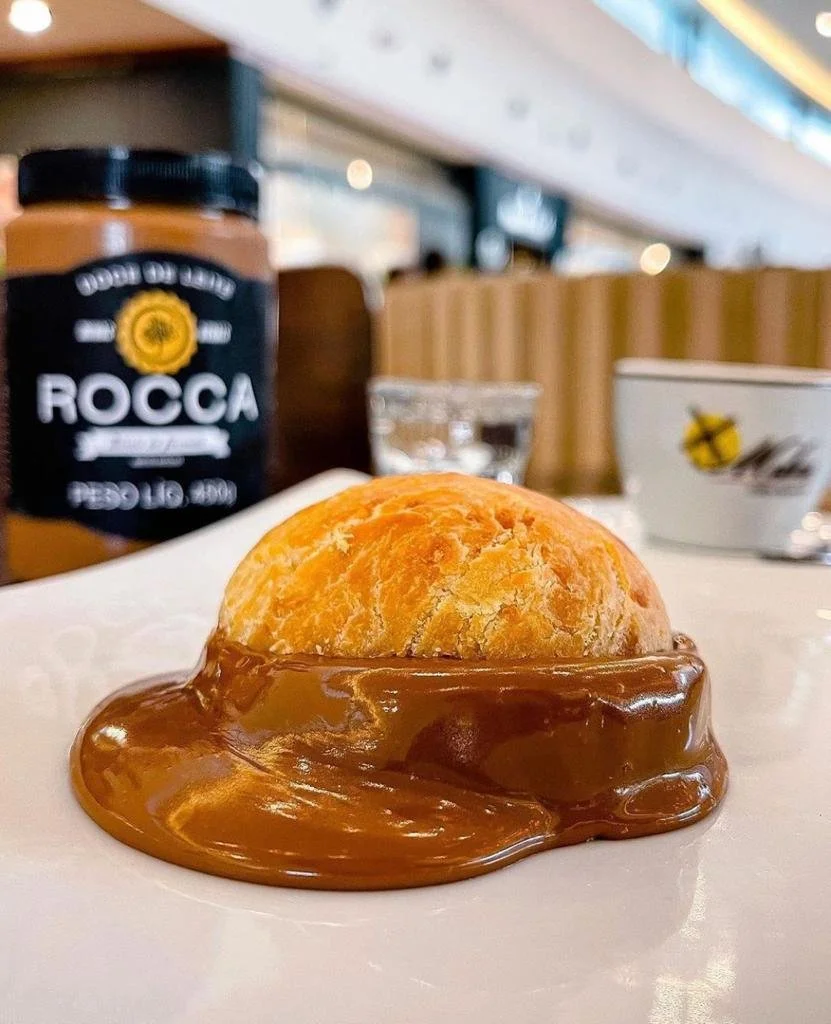 Receita Rocca Doce de Leite com pão de queijo