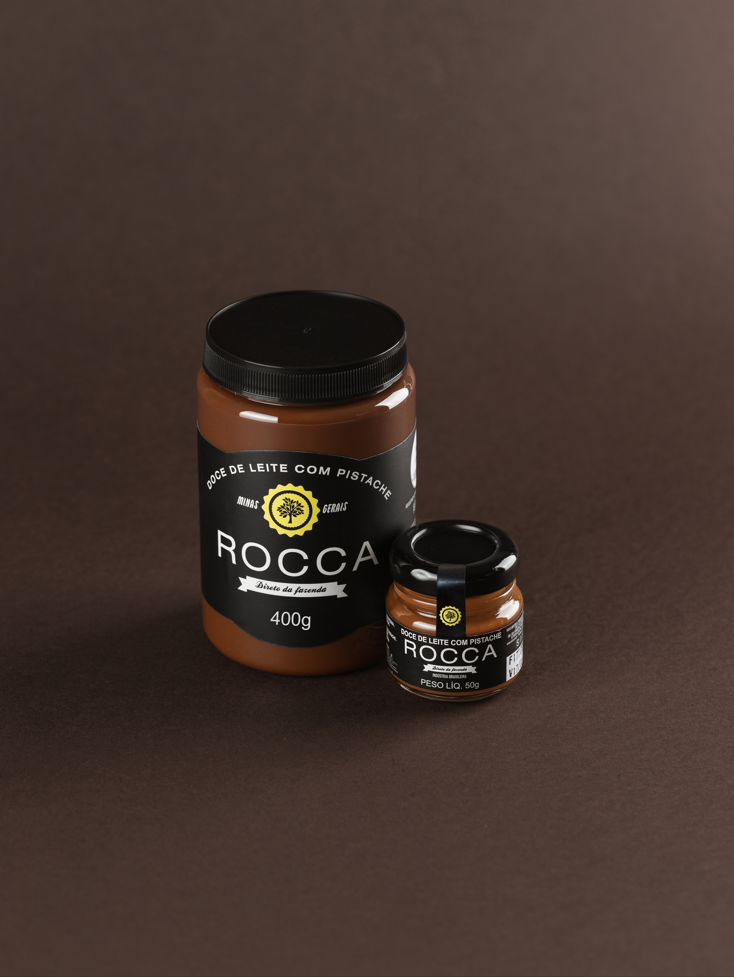 Potes sabor pistache em todas as versões: 400g e 50g.