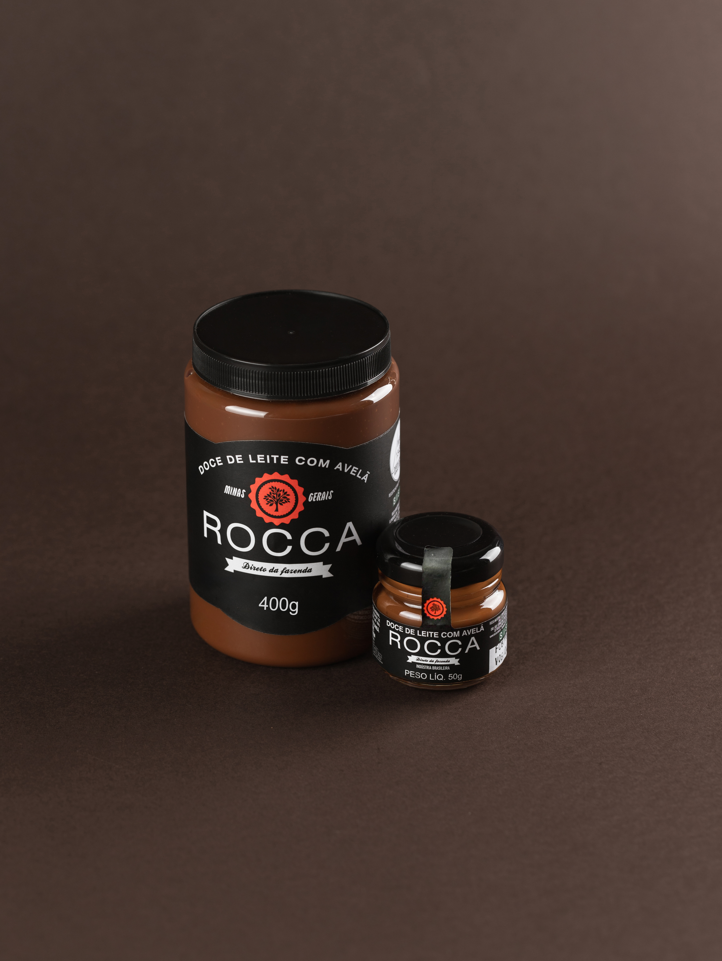 Potes sabor avelã em todas as versões: 400g e 50g.