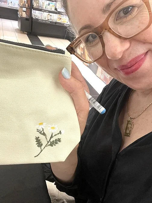 beauty bags hand painted brand activation event