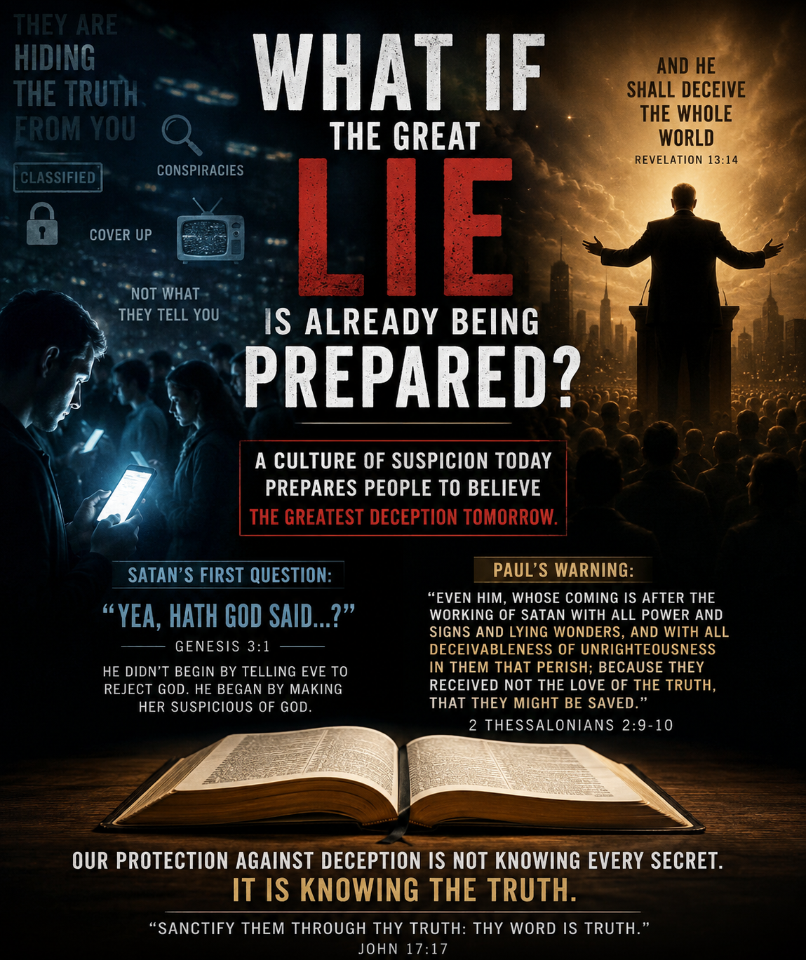 What If the Great Lie Is Already Being Prepared?