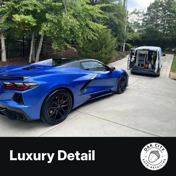 Luxury Detail: Corvette detailed at home with the Oak City van