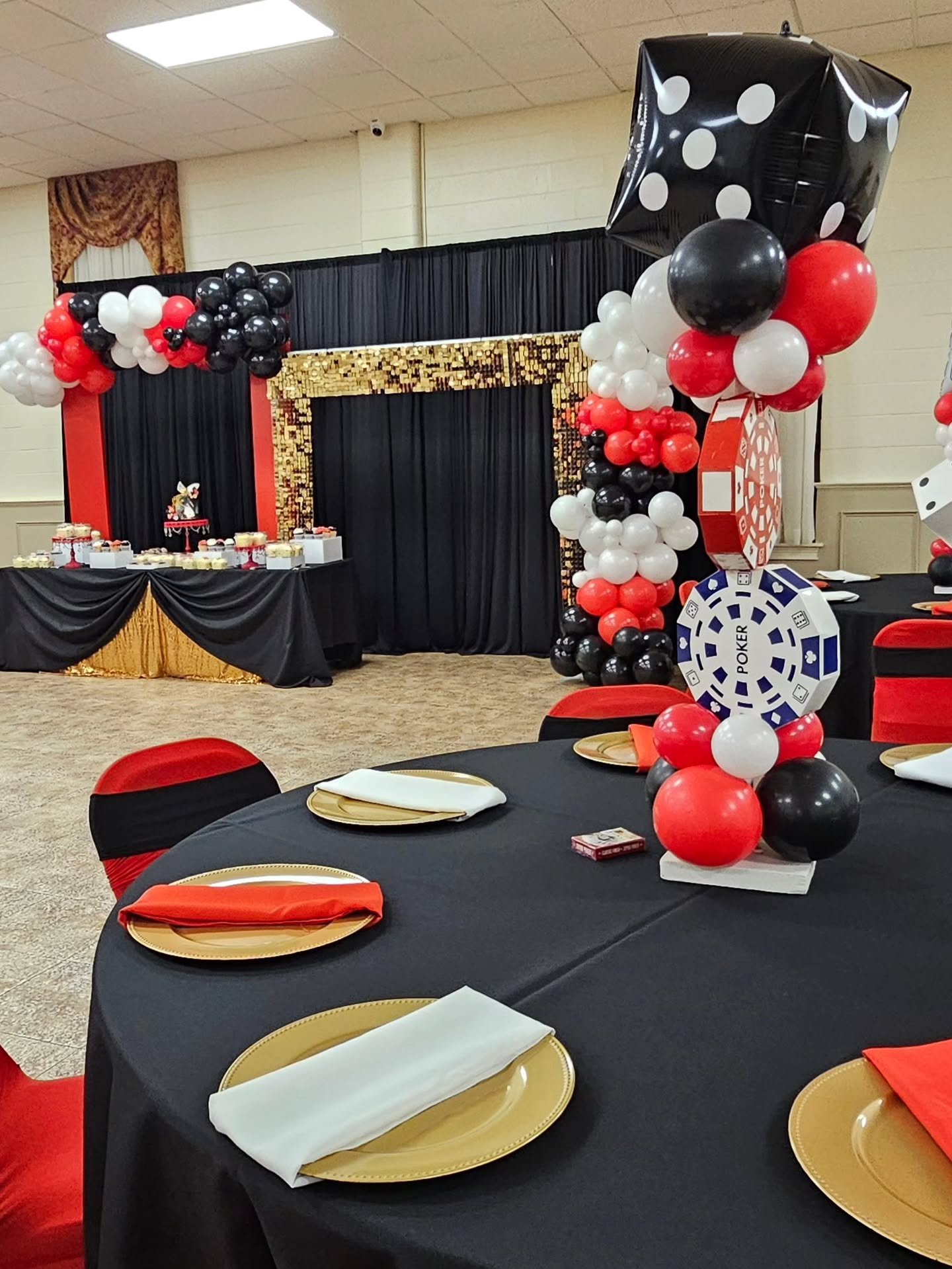 Casino Royale 🎰 
This year we have done many event themes on my wishlist. Thanks to my amazing customers. You guys are the best. 

BOOK YOUR NEXT EVENT

#Casinotheme #partytime #balloonsdecor