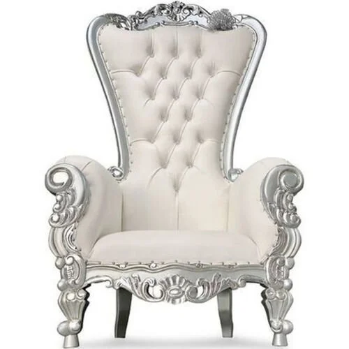 silver teen throne chair