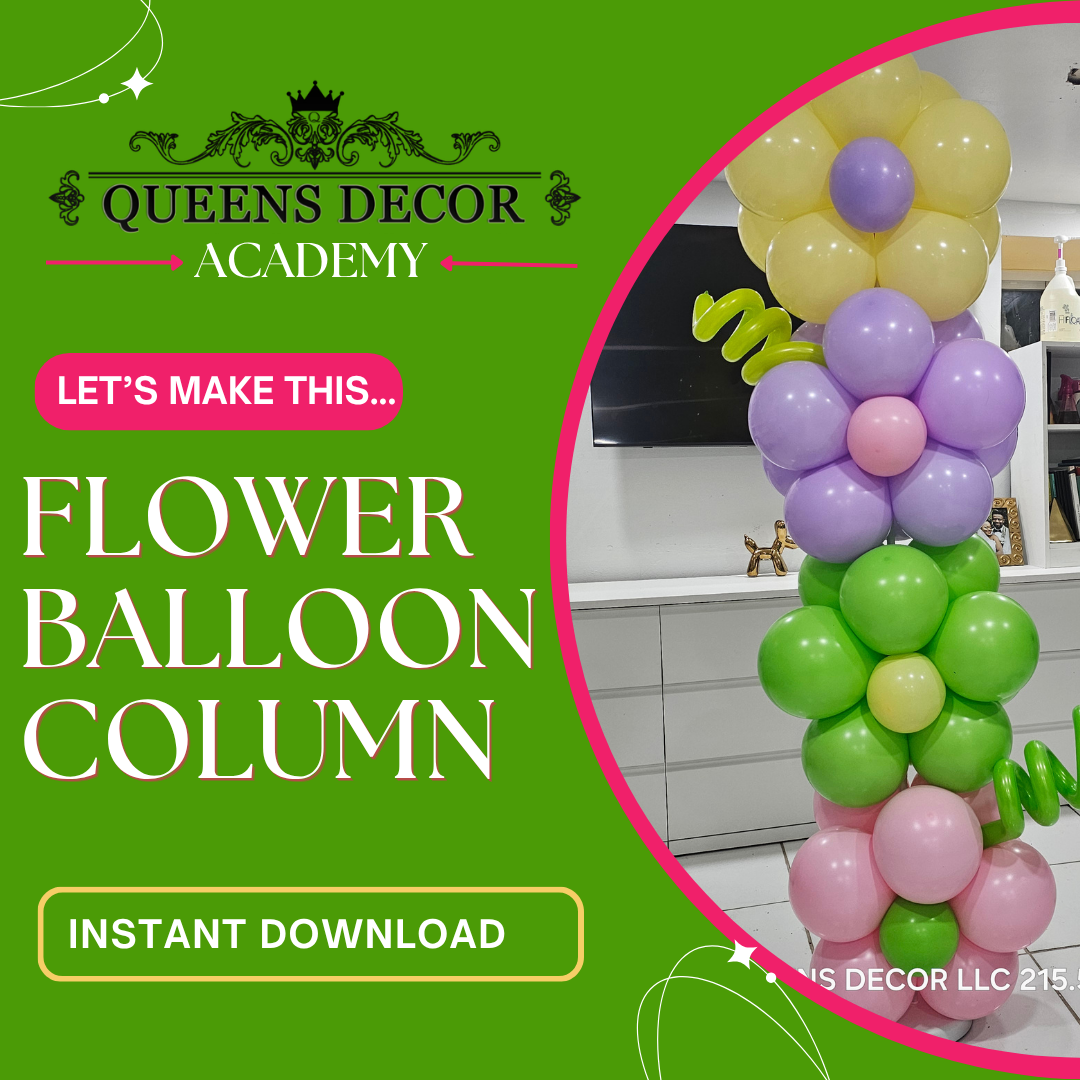 FLOWER BALLOON COLUMN PRE-RECORDED CLASS