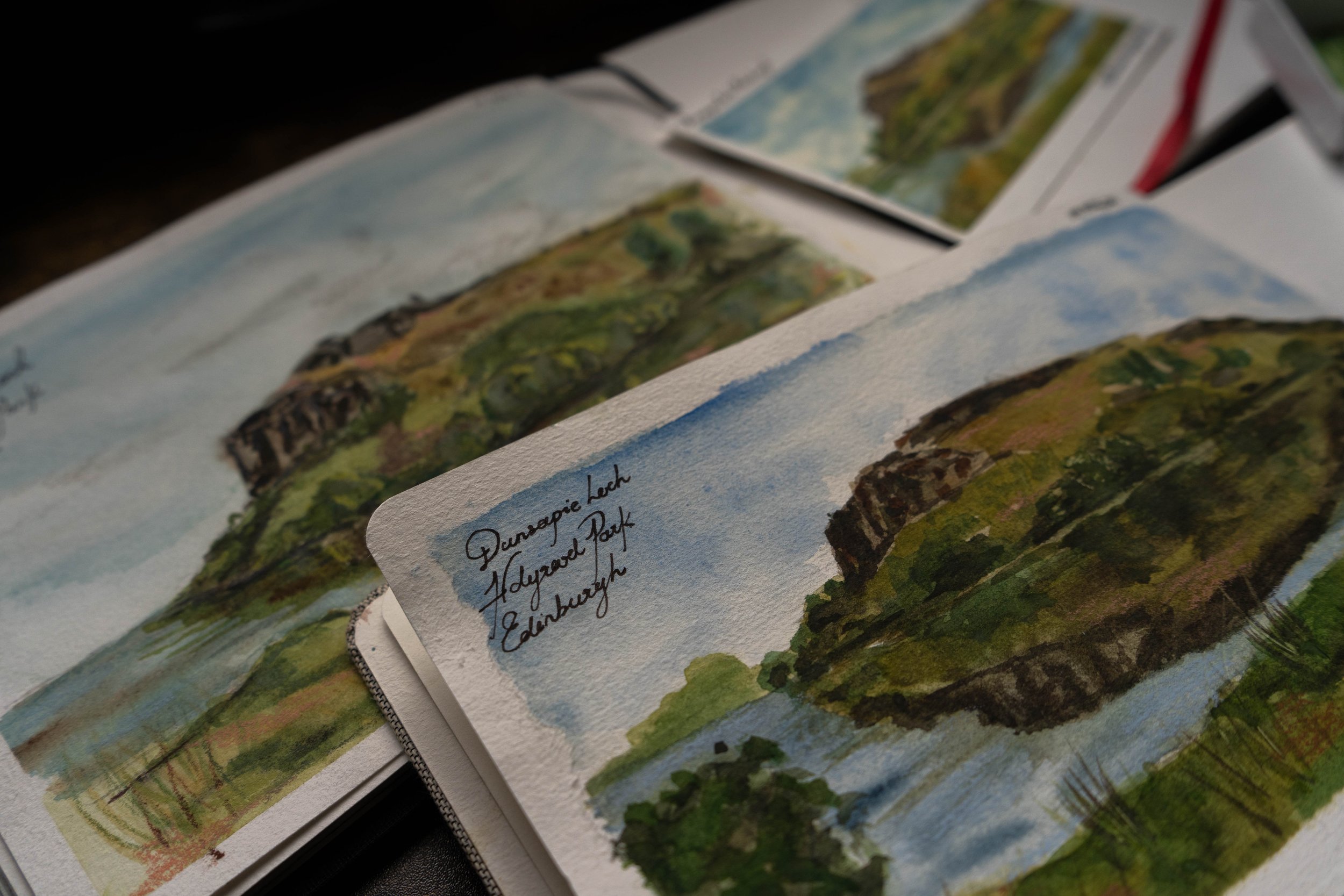 Dunsapie Loch, Holyrood Park, Mixed Media