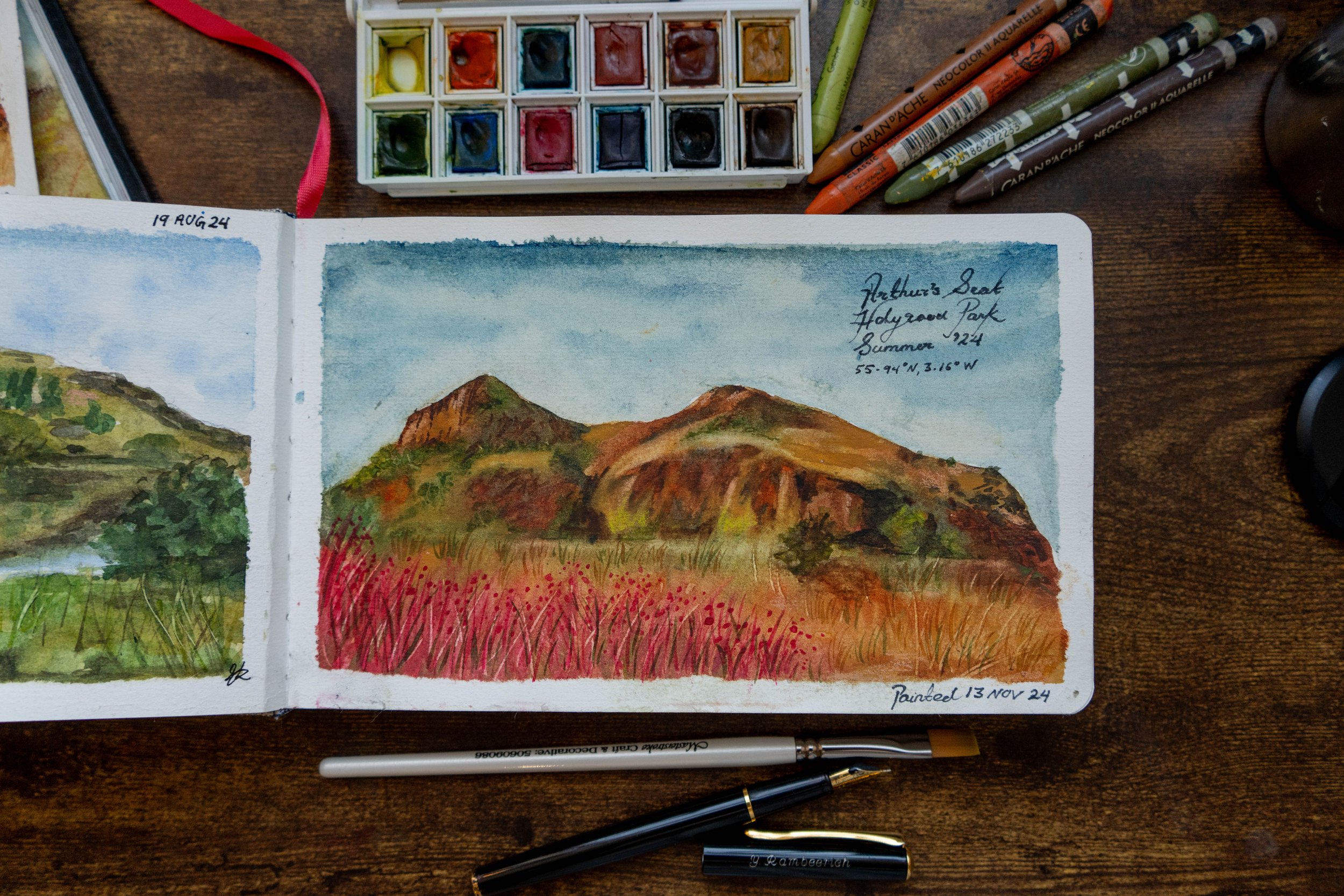 Arthur's Seat, Holyrood Park, Mixed Media