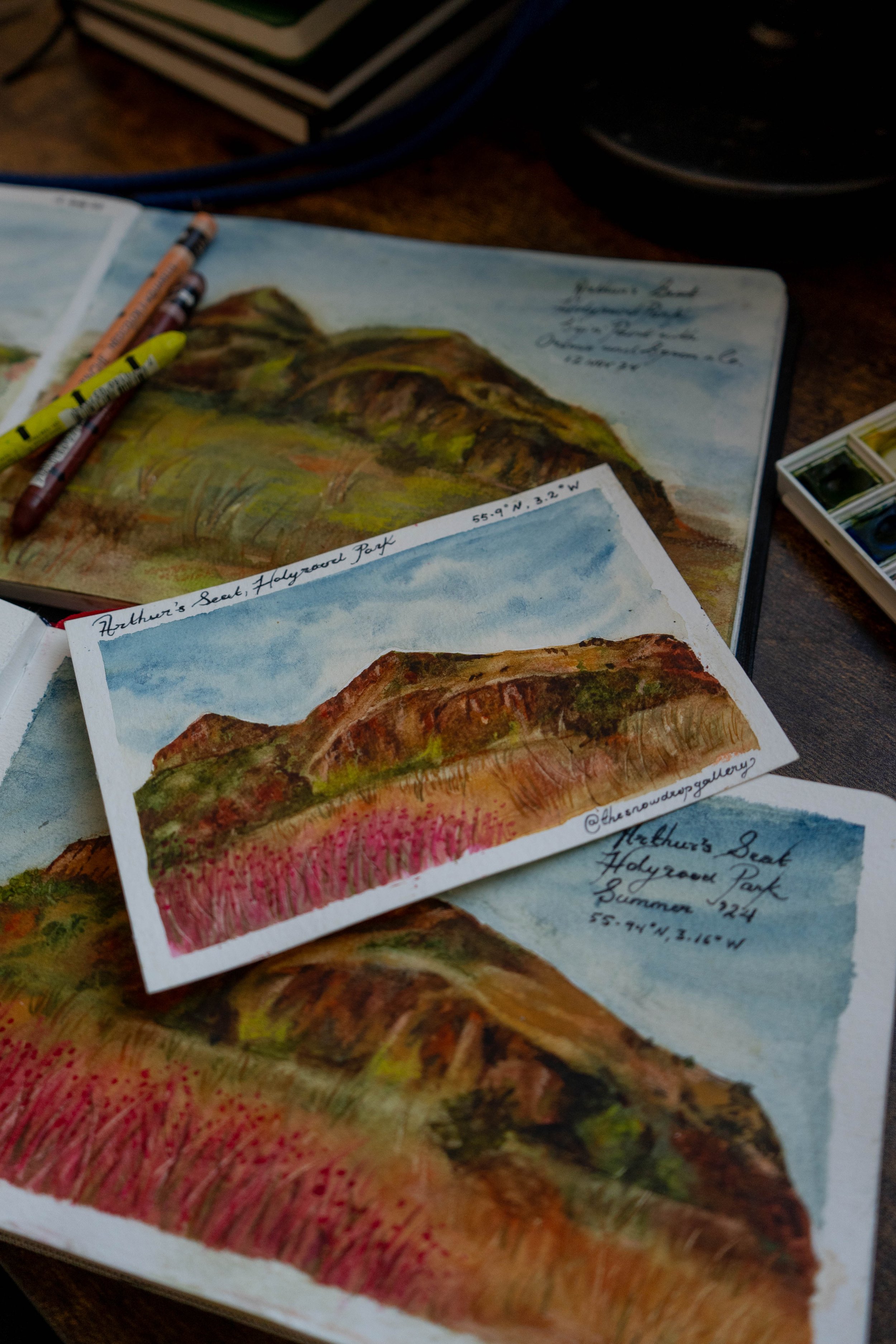 Arthur's Seat, Holyrood Park, Mixed Media