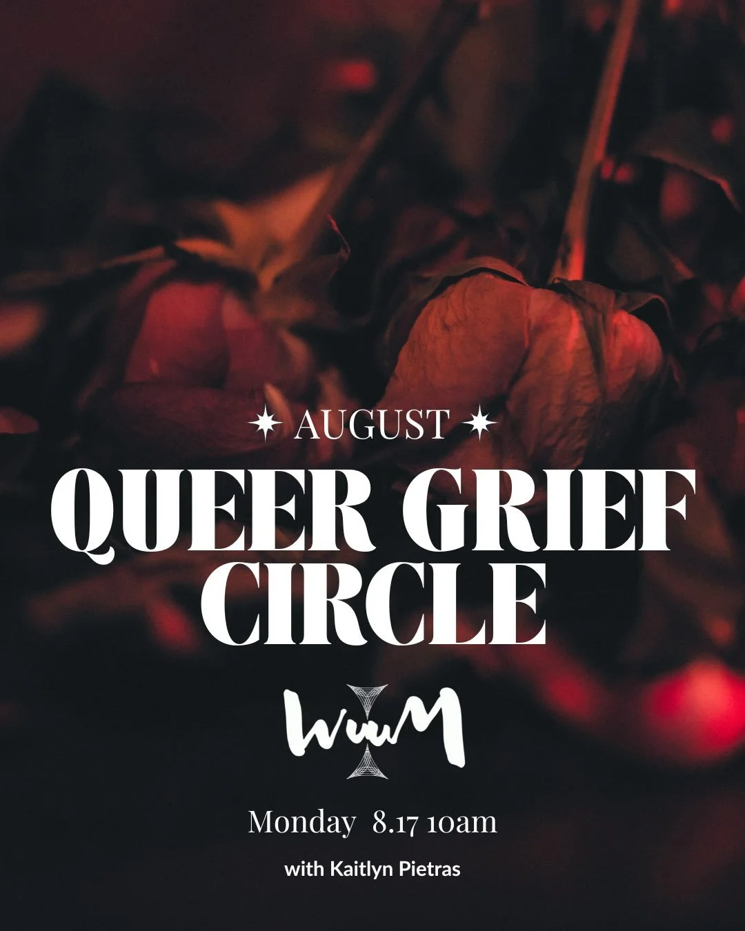 Sign ups for our August circle are open 🖤

An offering for the queer LA community.
A space to witness and be witnessed in grief.
All forms of grief are welcome. Circles last 60&ndash;90 minutes.

Limited capacity. RSVP required.

Voted Best Support 