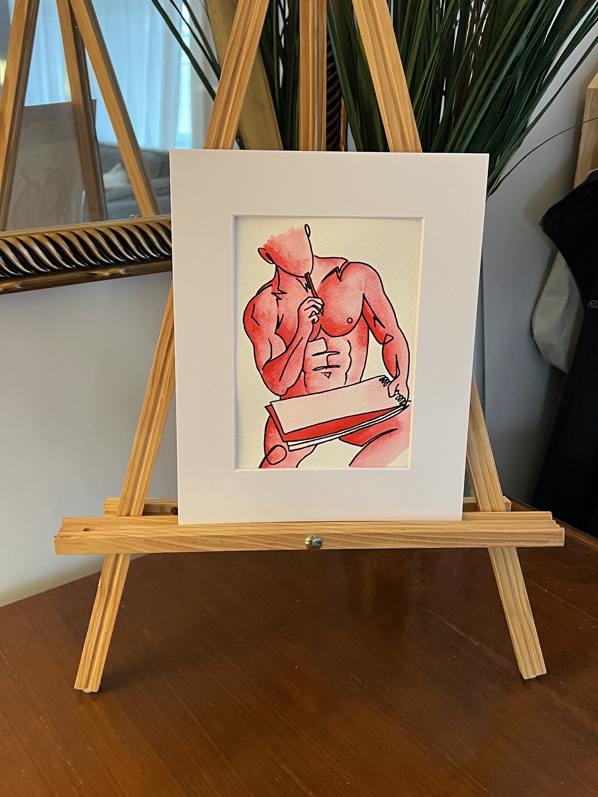 Red Series Original- Scarlet 5" x 7"
