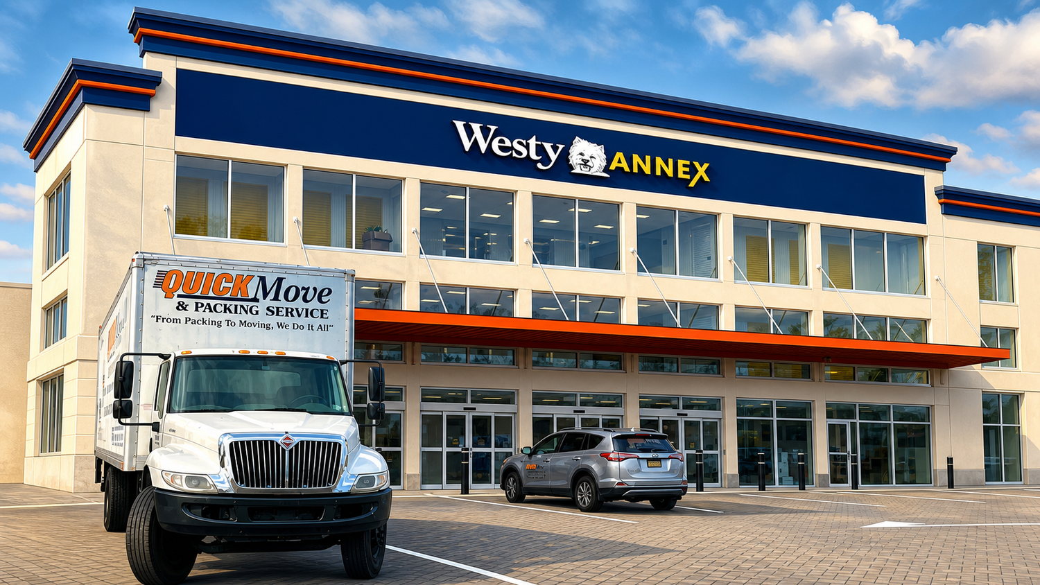 Quick Move crew handling a storage move in Westchester