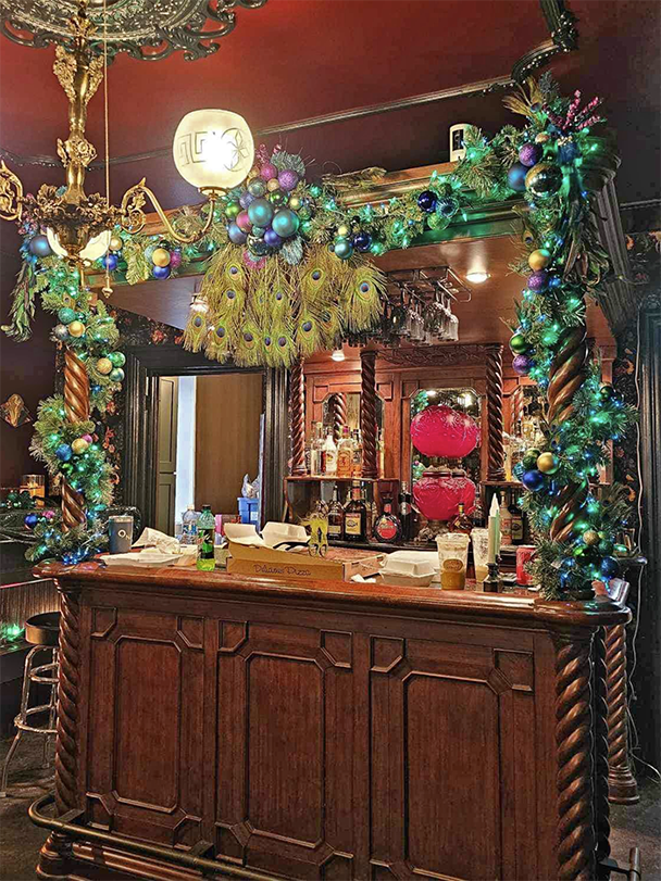 The Bar in the Peacock Room at The Relic