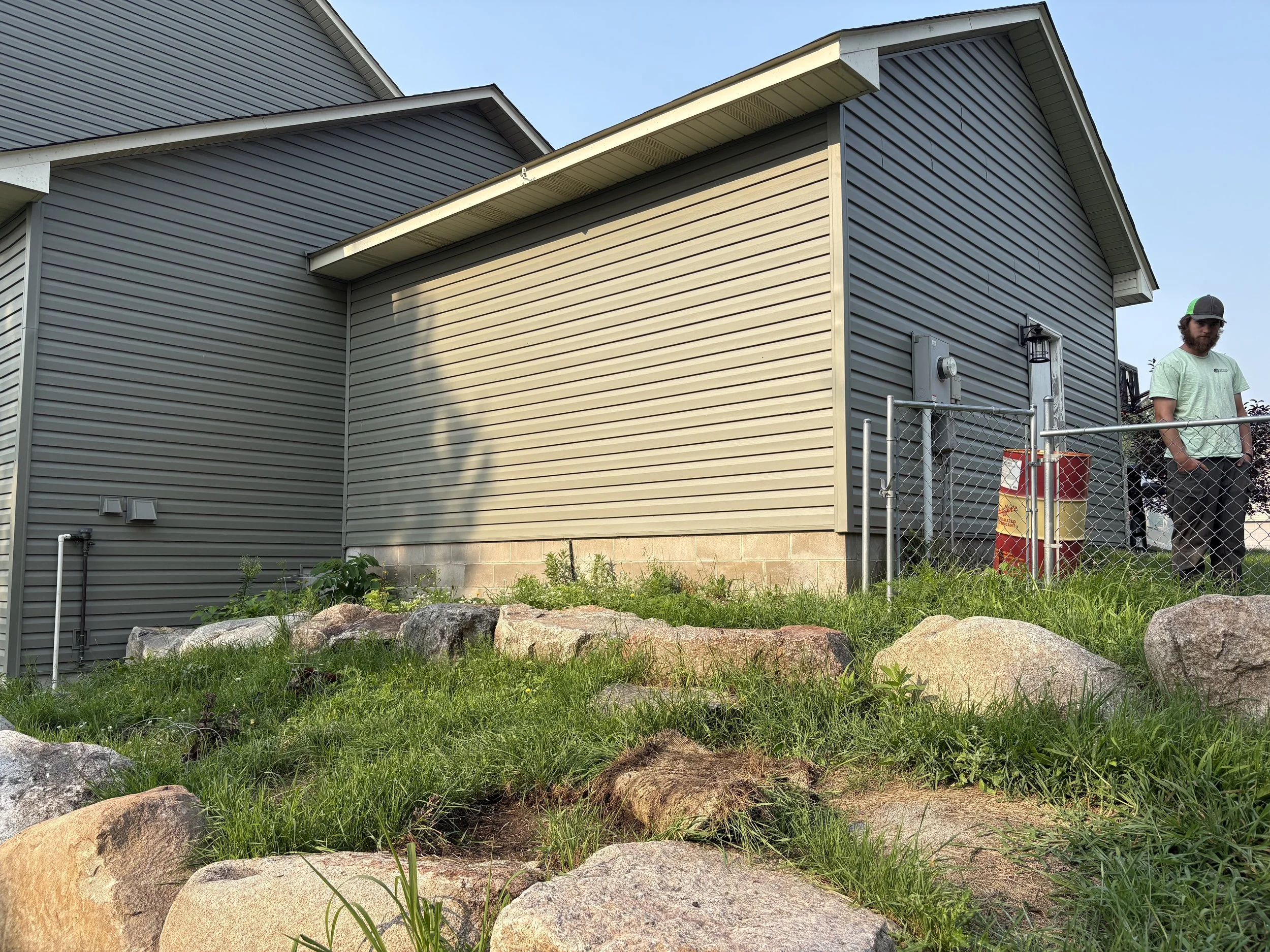 BEFORE Tilling & Debris Removal