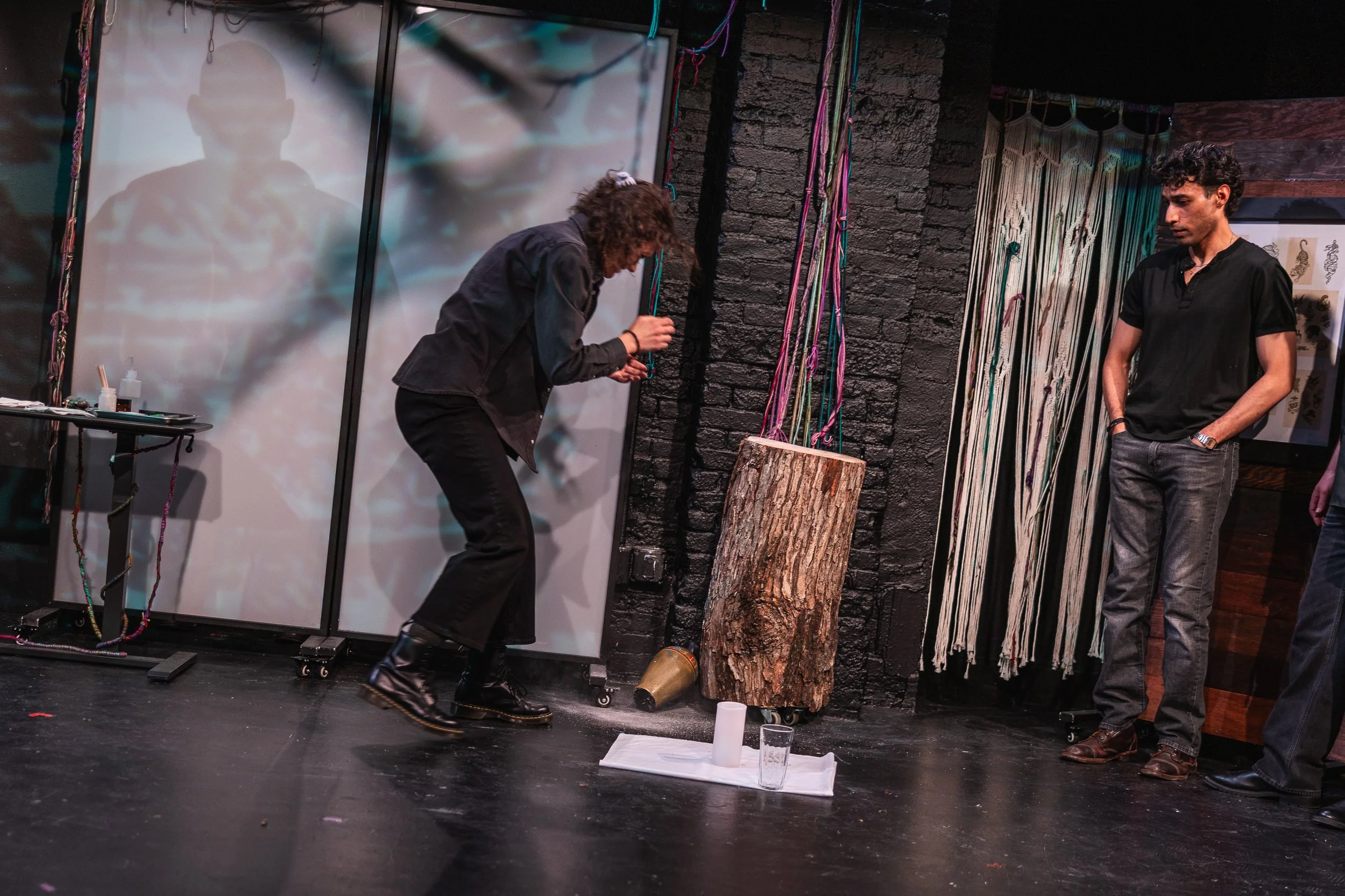 Izzy dumps out her father's ashes. Billy's ghost leaves for good. (Photo: Adam Fontana)