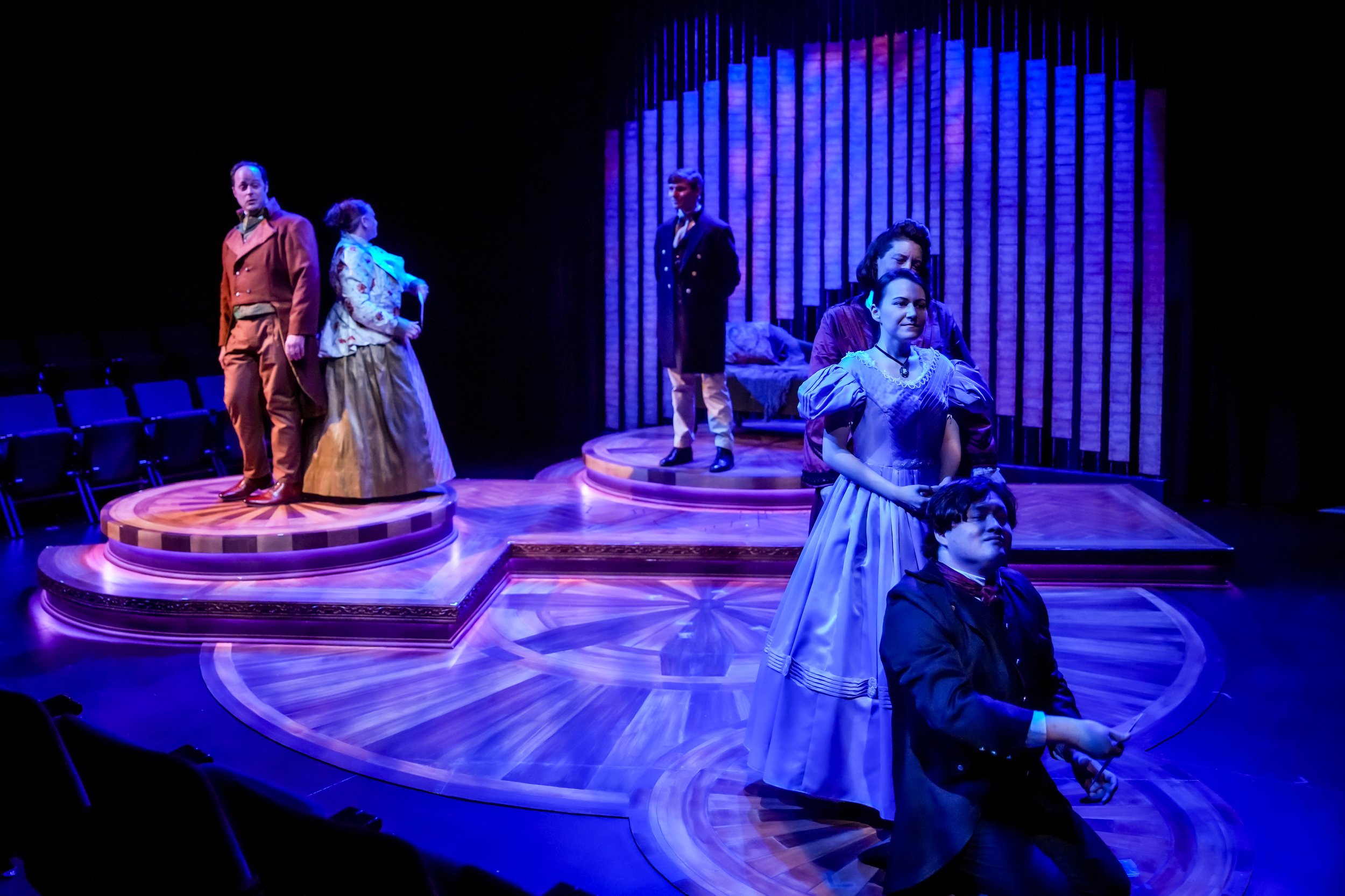 Babbage addresses a letter to Ada. (Photo: Matthew A. Schipper, Naples Creative)