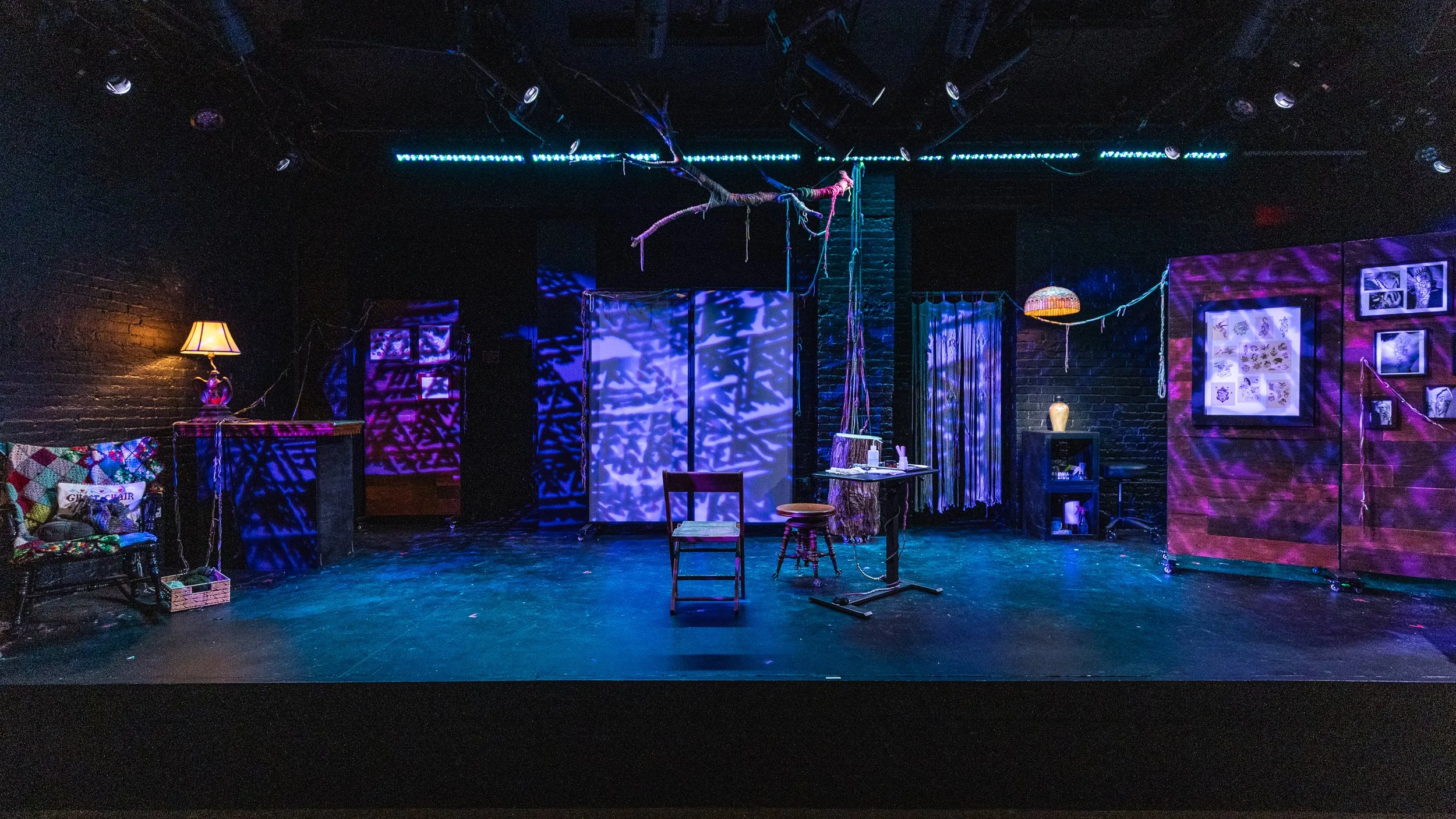 The stage at pre-show. (Photo: Adam Fontana)