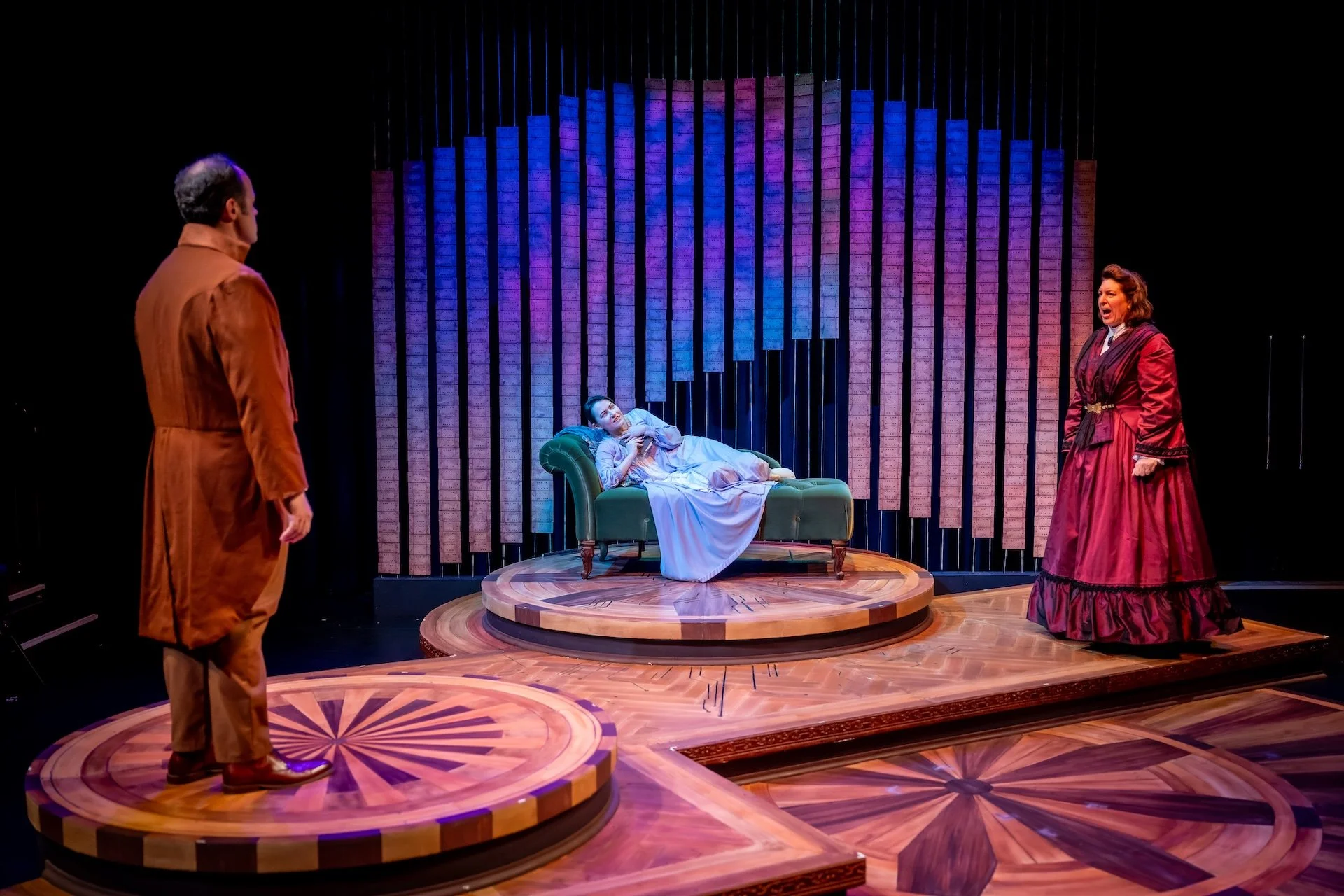 Charles Babbage and Ada's mother discuss her illness. (Photo: Matthew A. Schipper, Naples Creative)