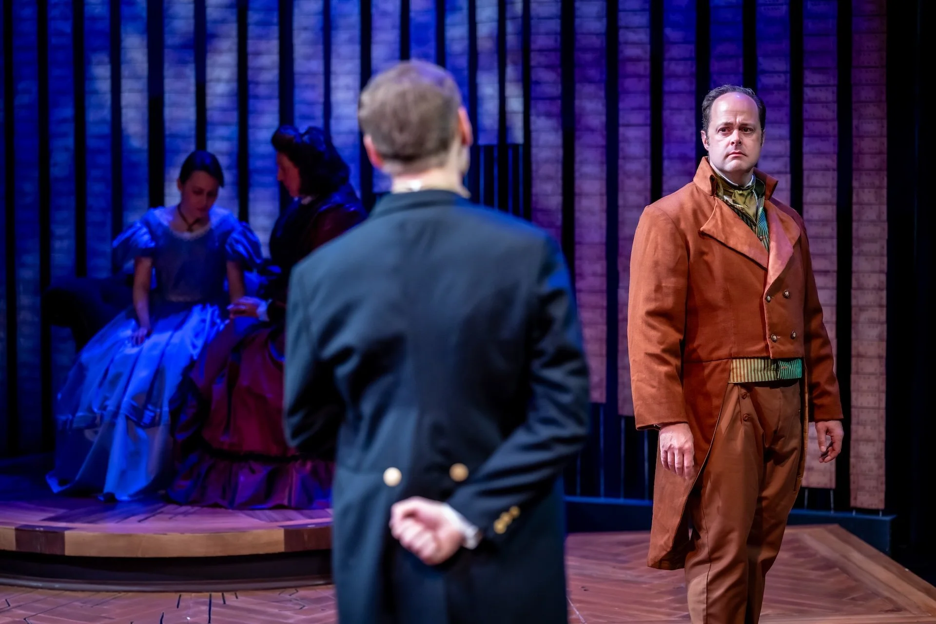 Charles Babbage faces off with Lord Lovelace. (Photo: Matthew A. Schipper, Naples Creative)
