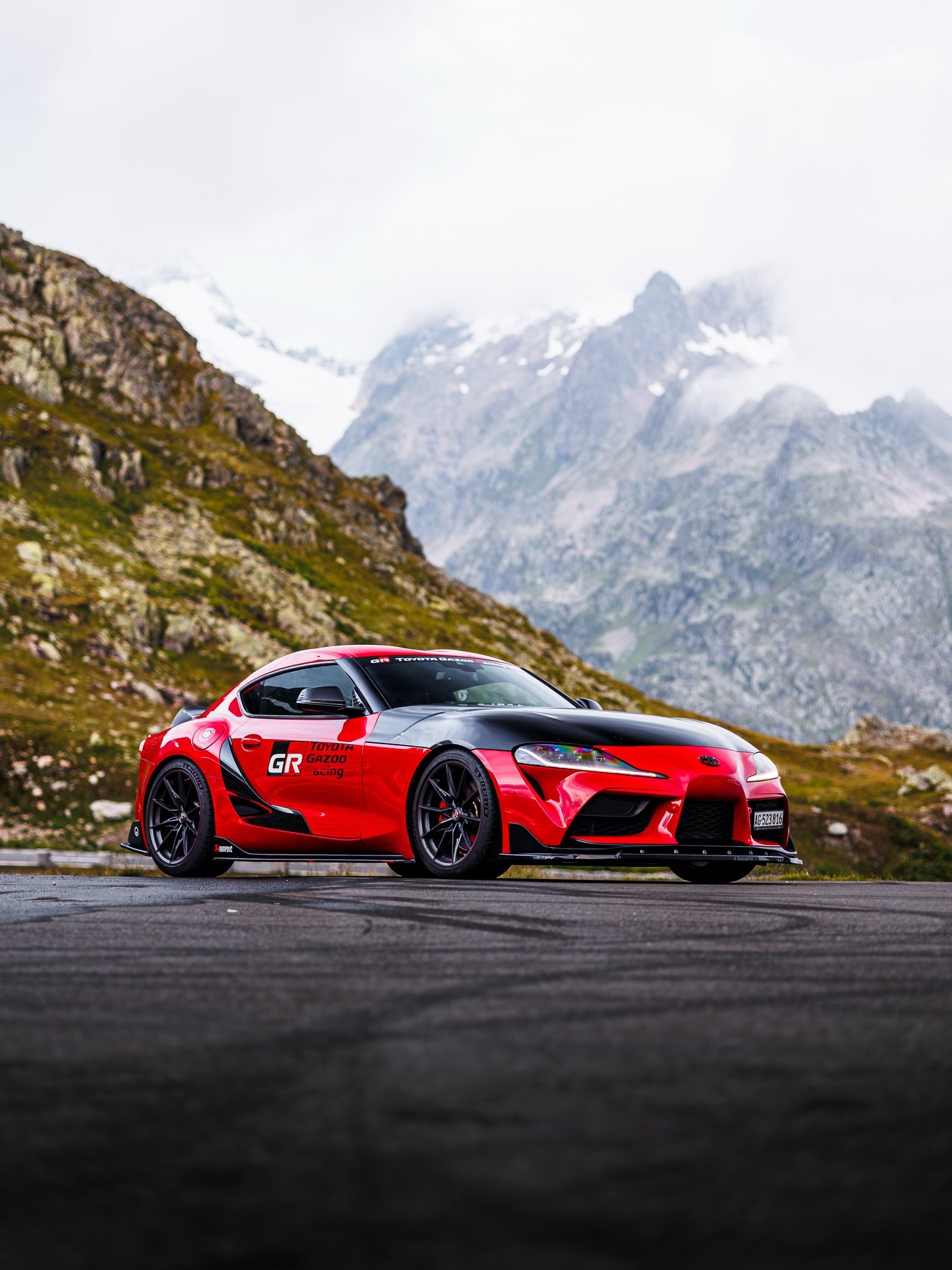 Not just a Toyota. 🏔️ 

🚗 @suprazovic 

@toyotagrswitzerland @toyota_de 

#toyota #supra #toyotasupra