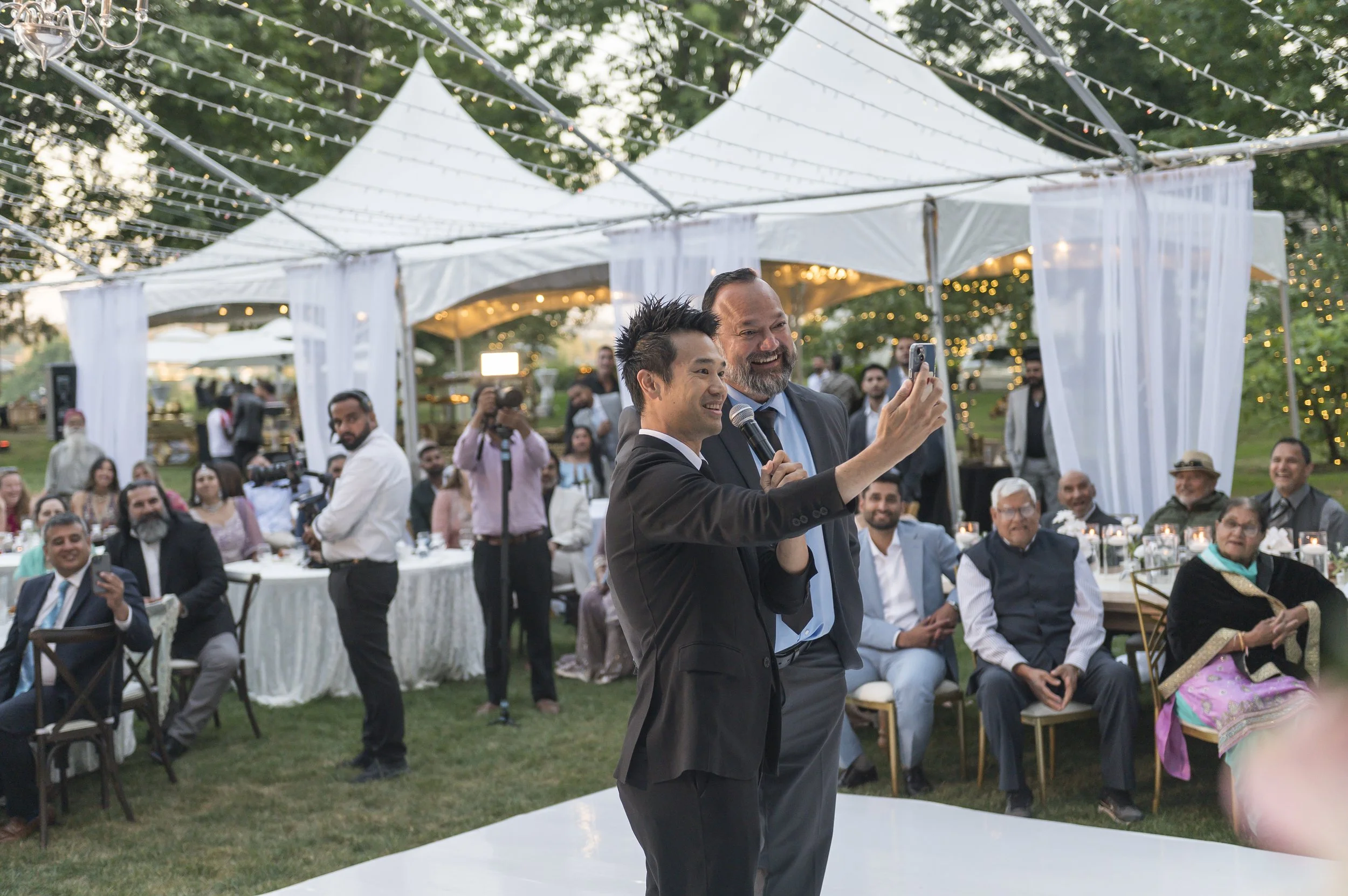 I performed close-up magic at Neeraj and Natasha's Indian wedding in Vancouver. After the program, a guest walked over and told me I should've been the MC.