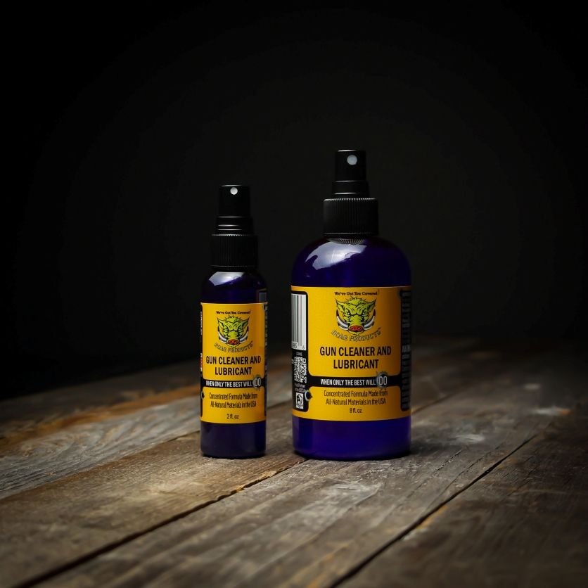 Photo of 2 bottles of Boar Products best all natural gun cleaner and lubricant CLP